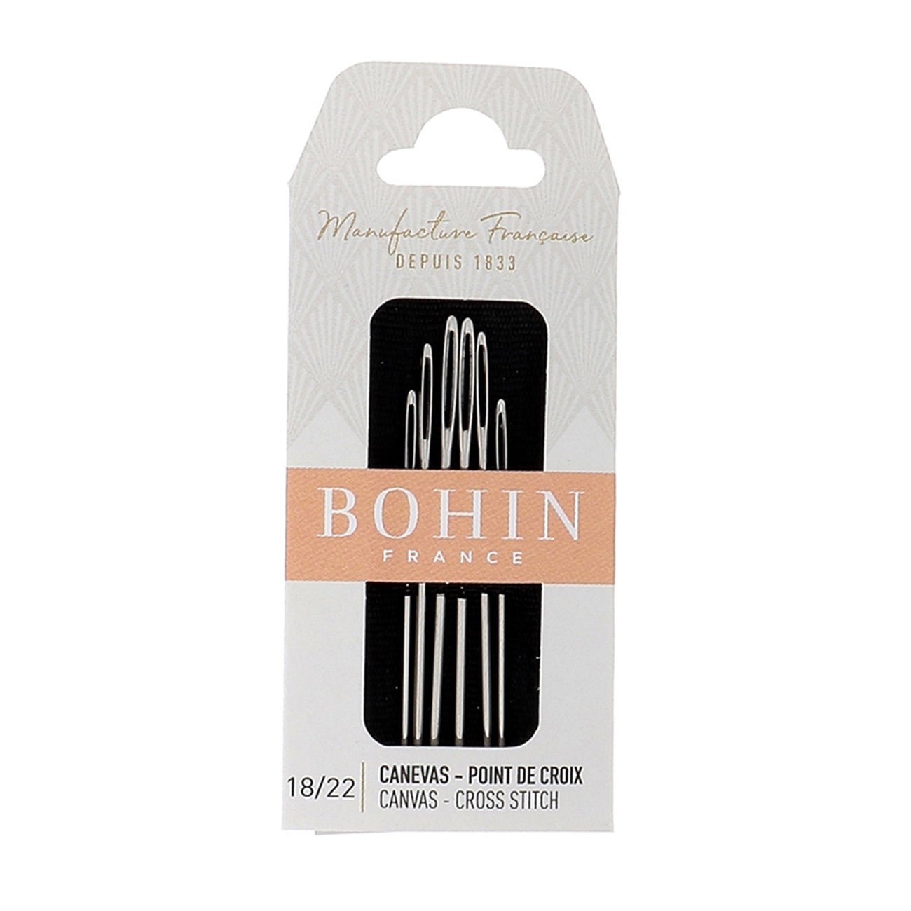 Bohin Canvas Cross Stitch Needles Assorted Sizes 18-22