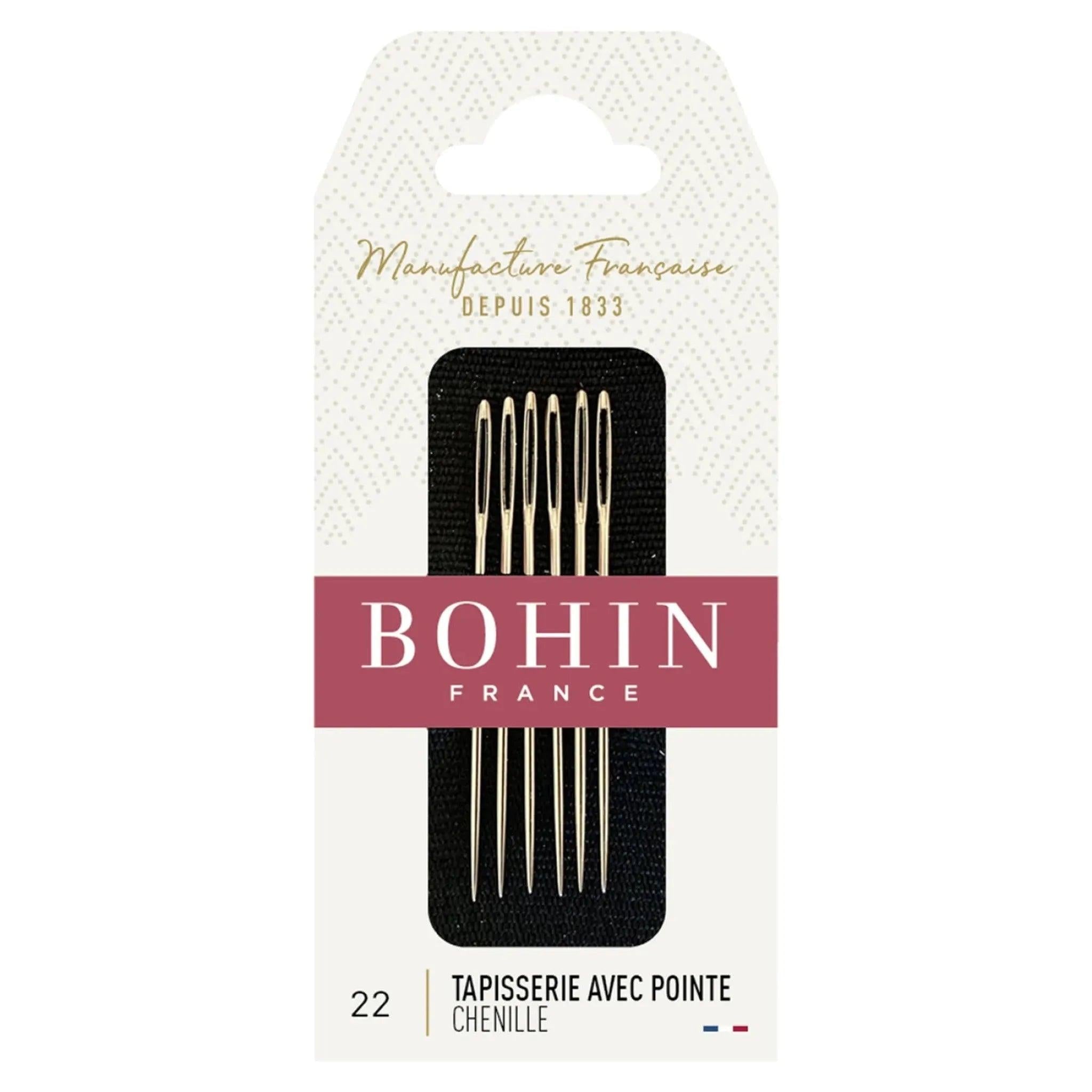 Bohin Embroidery Big Eye Needles Size 22