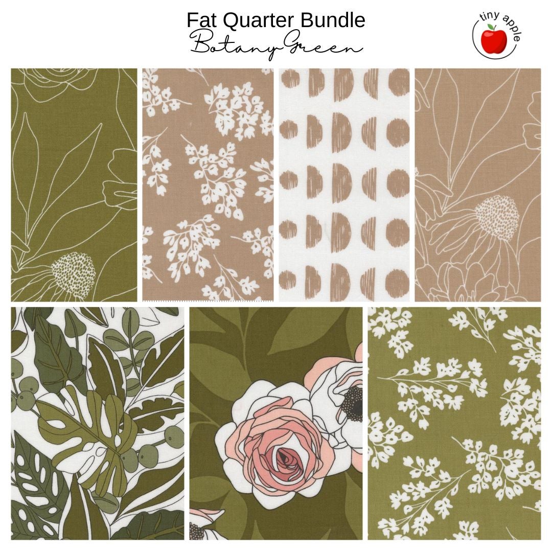 Fat Quarter Bundle (7) Botany Green
