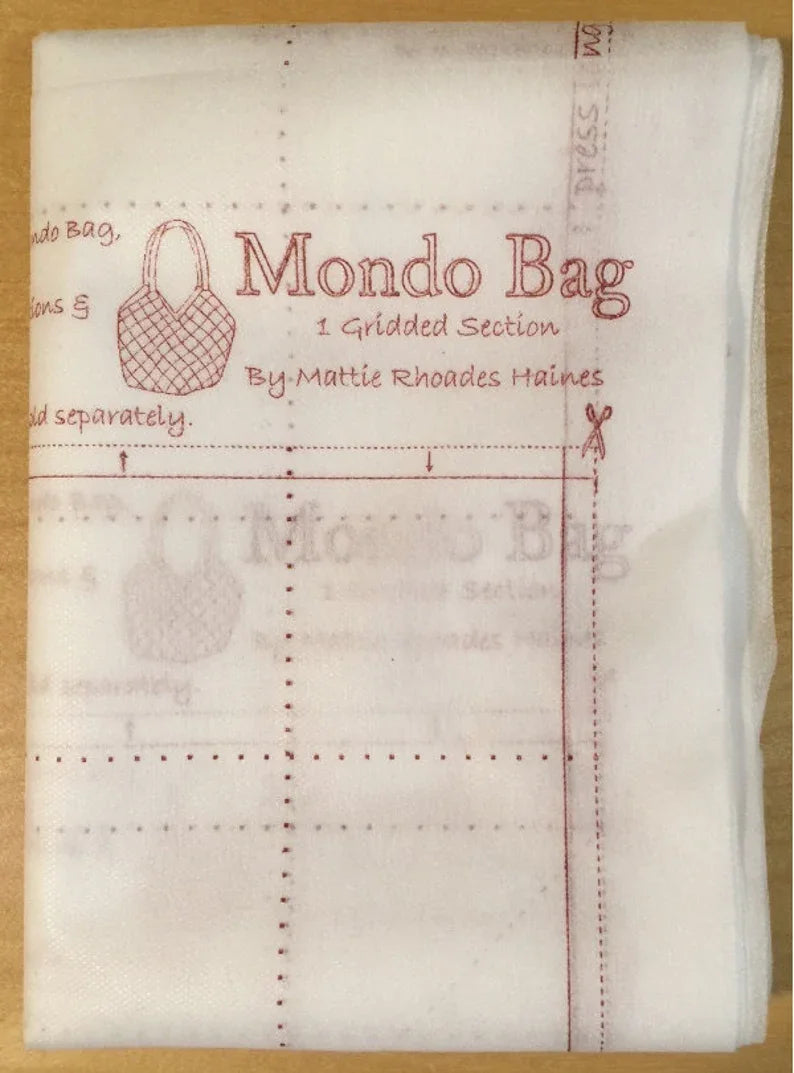 Mondo Bag  Printed Interfacing Panel