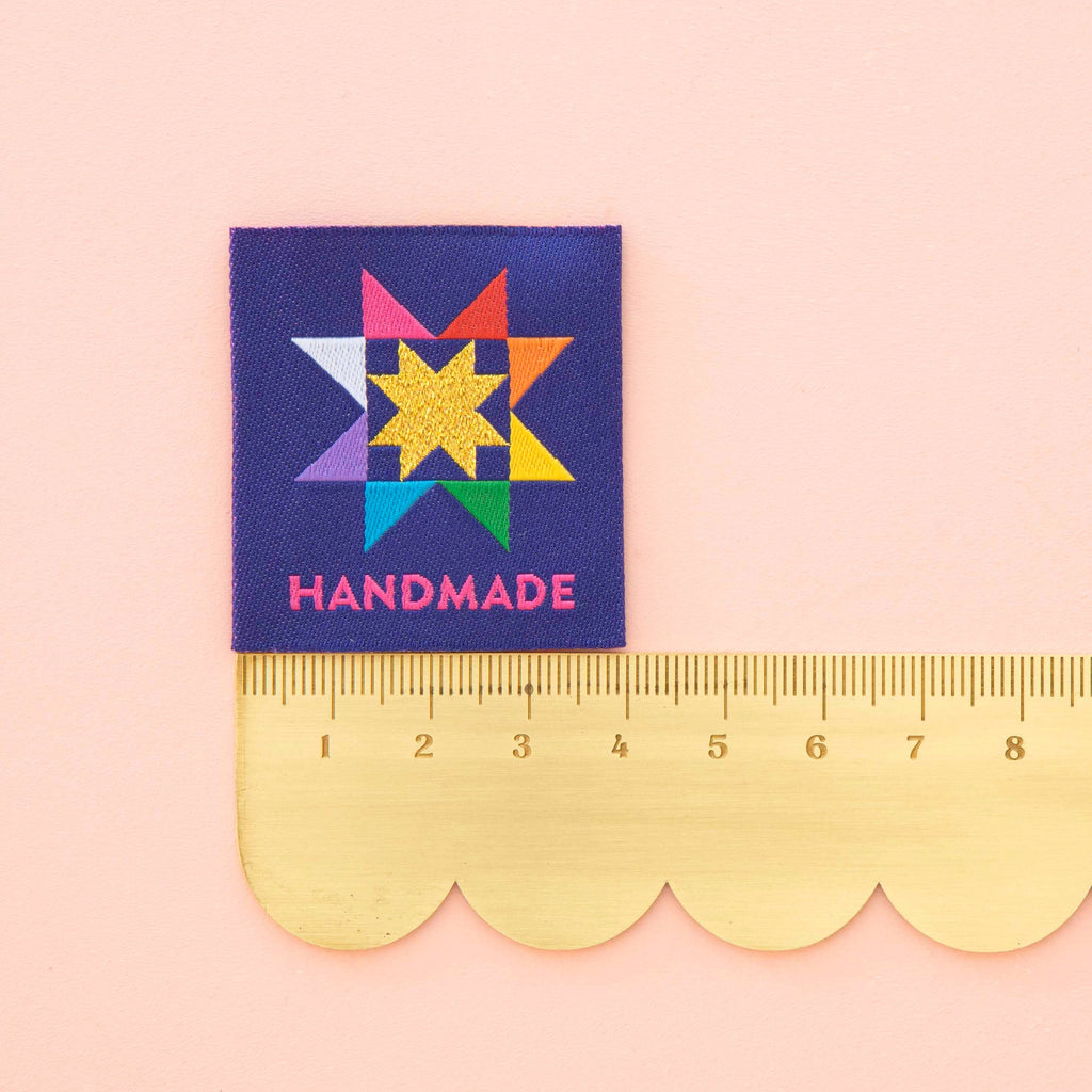 Quilt Label - Sarah Hearts | Handmade Quilt Star, Large