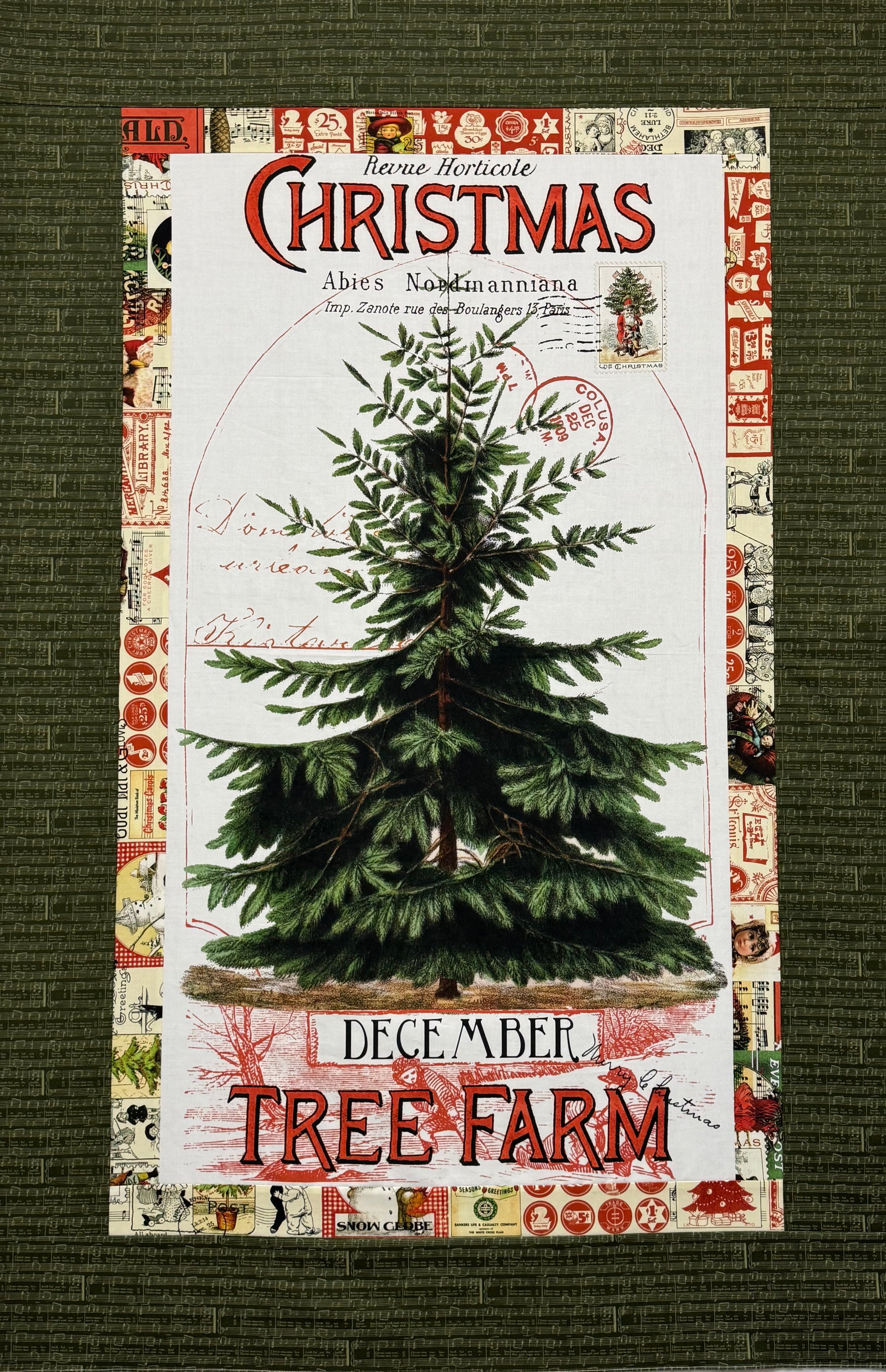 Kit: Tree Farm Panel Quilt - Classic Christmas (37 1/2" x 56 1/2")