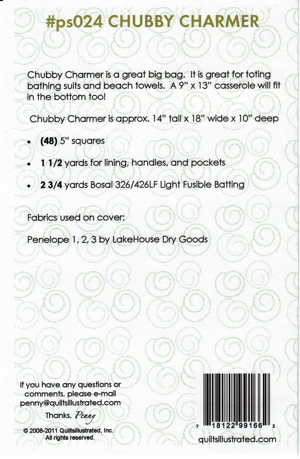 Pattern: Chubby Charmer Bag