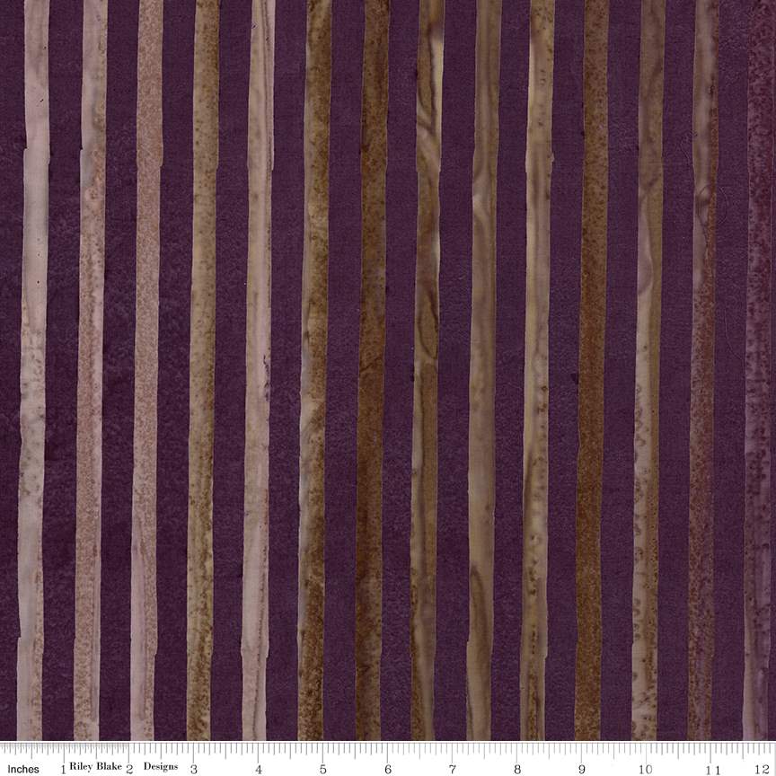 Expressions Batik Elementals by Riley Blake - Get in Line: Grape Coal