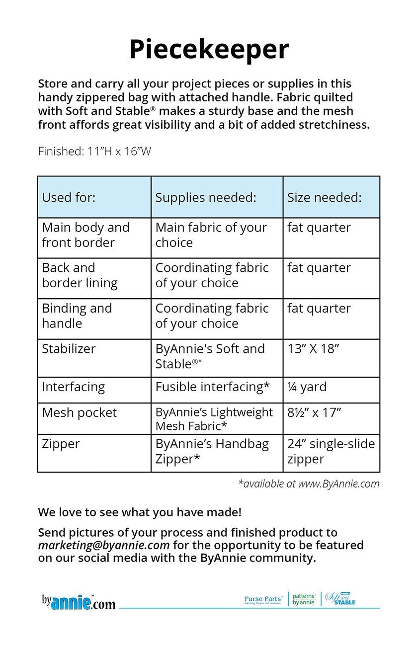 Pattern: byAnnie Piecekeeper