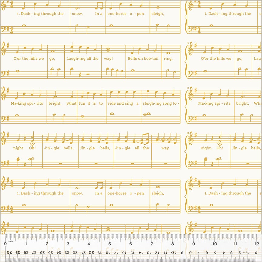 Holiday Twinkle by Whistler Studios Jingle Bells: White/Gold