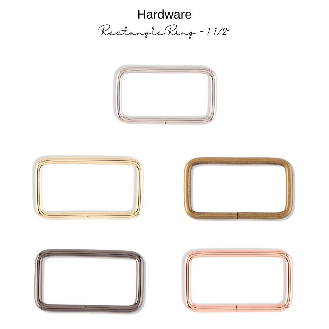 Hardware: Rectangle Ring 1 1/2” | Multiple Finishes
