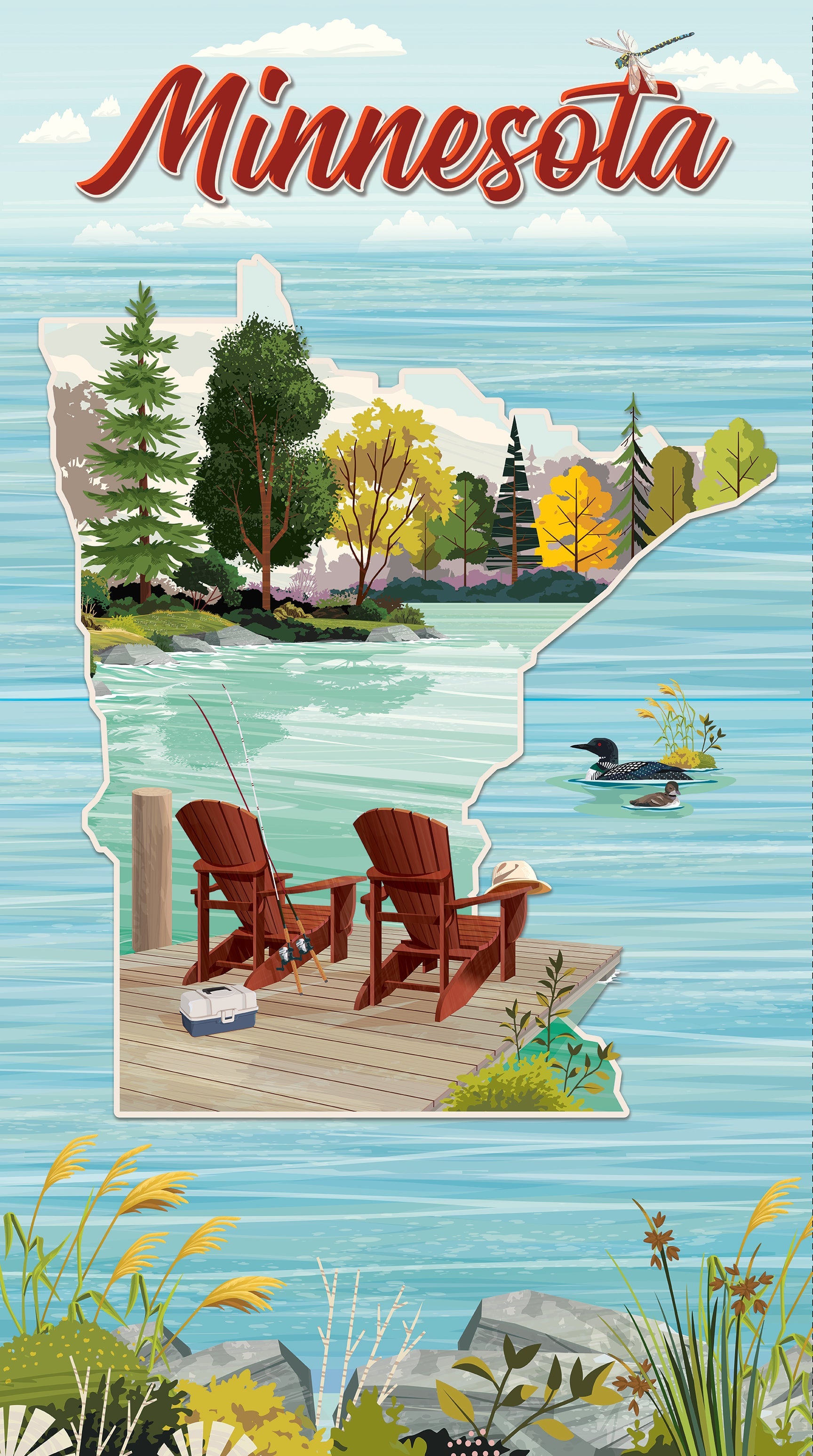 QMN 2024 by Tim Chapman Digital State Panel: Light Sky (24"x42"/44")