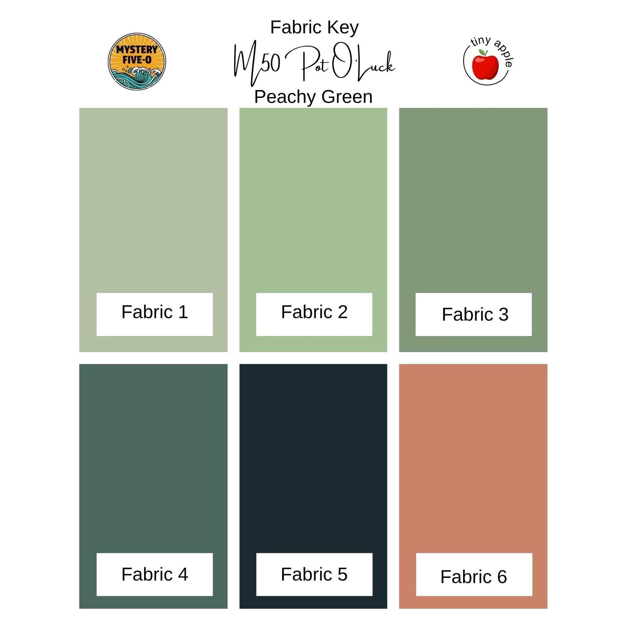 Mystery Five-0 Mini #6 - Kit - Pot O' Gold | Peachy Green