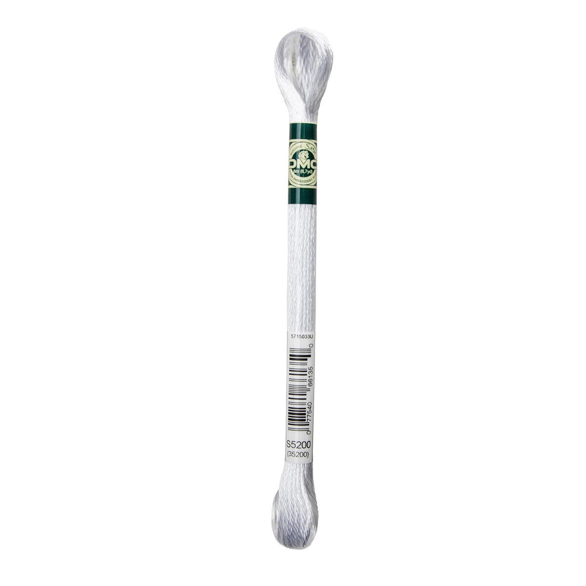 DMC Satin Embroidery Floss - S5200 Snow White