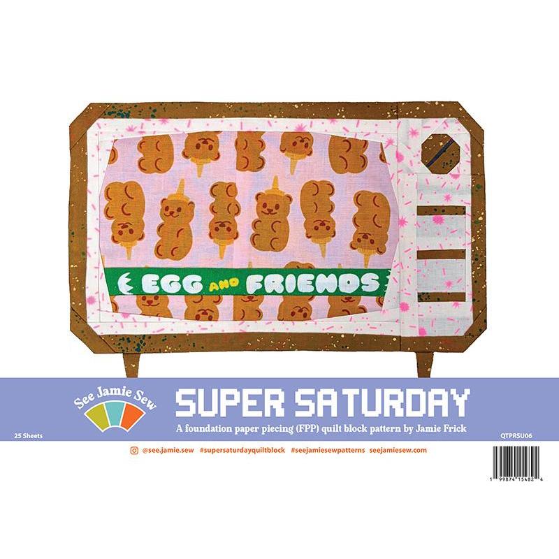 Super Saturday Retro TV Foundation Paper Piecing Pad by See Jamie Sew