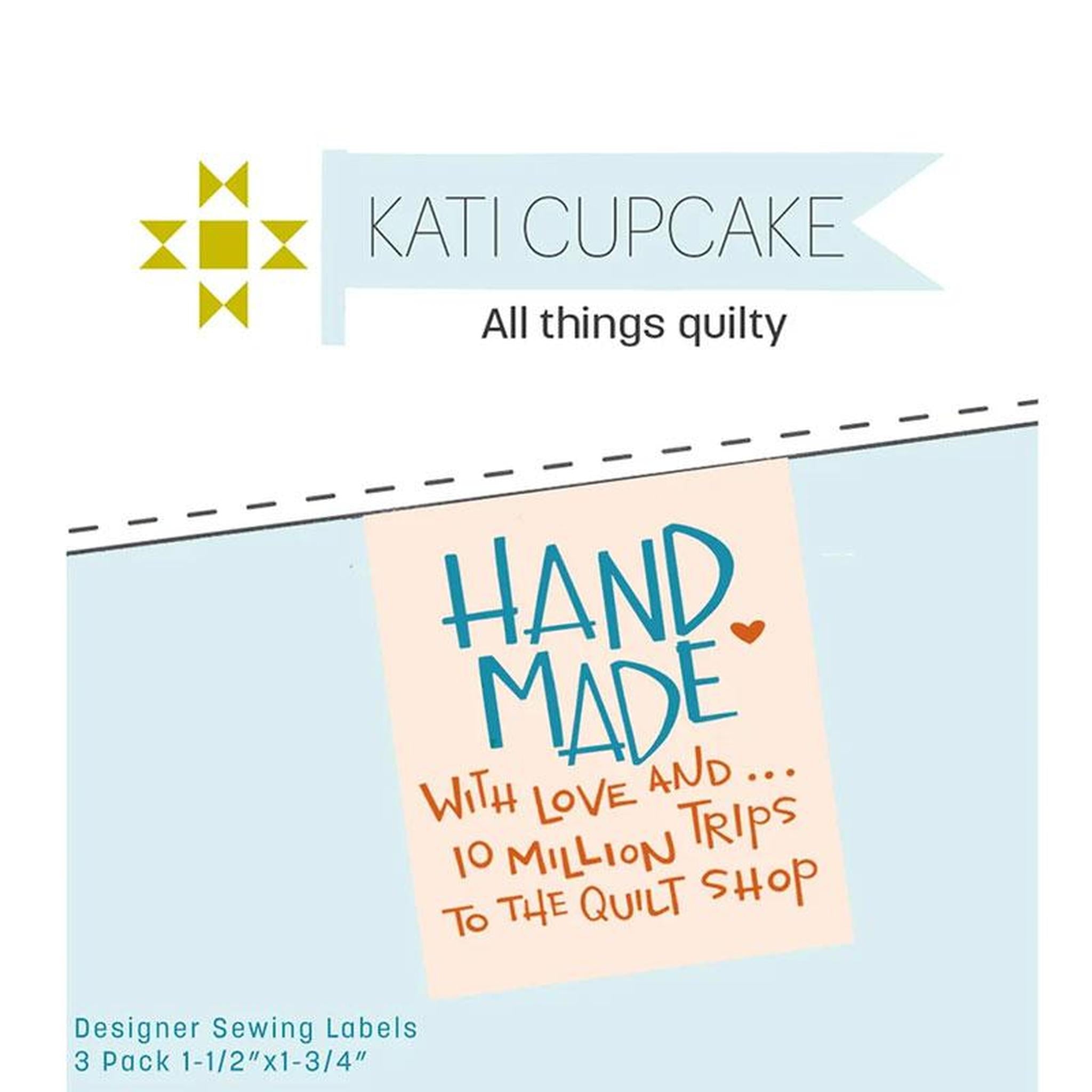Quilt Label - Kati Cupcake 10 Million Trips
