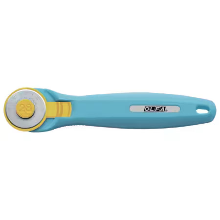 28mm Quick Change Rotary Cutter & Bonus Touch Knife - Aqua