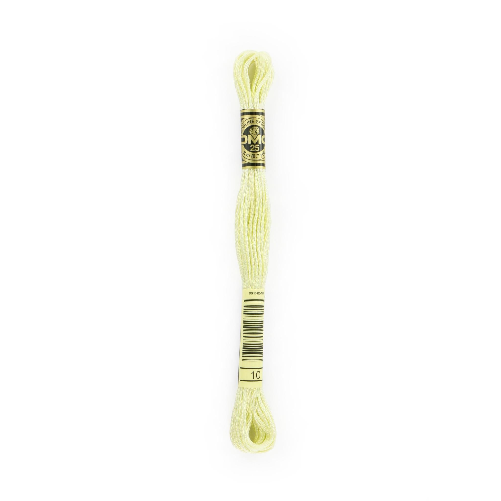 DMC Six-Strand Embroidery Floss - 10 Very Light Tender Green