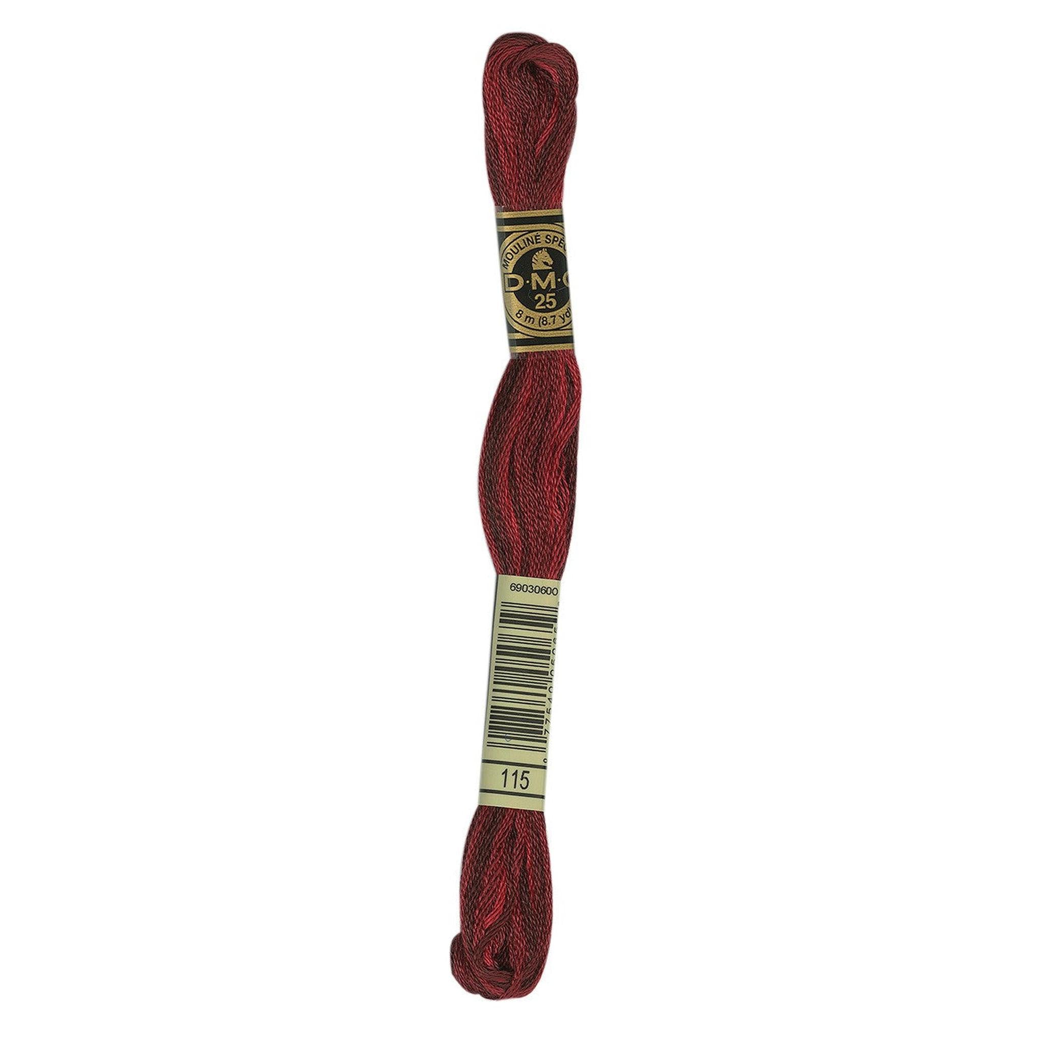 DMC Six-Strand Embroidery Floss - 115 Variegated Garnet
