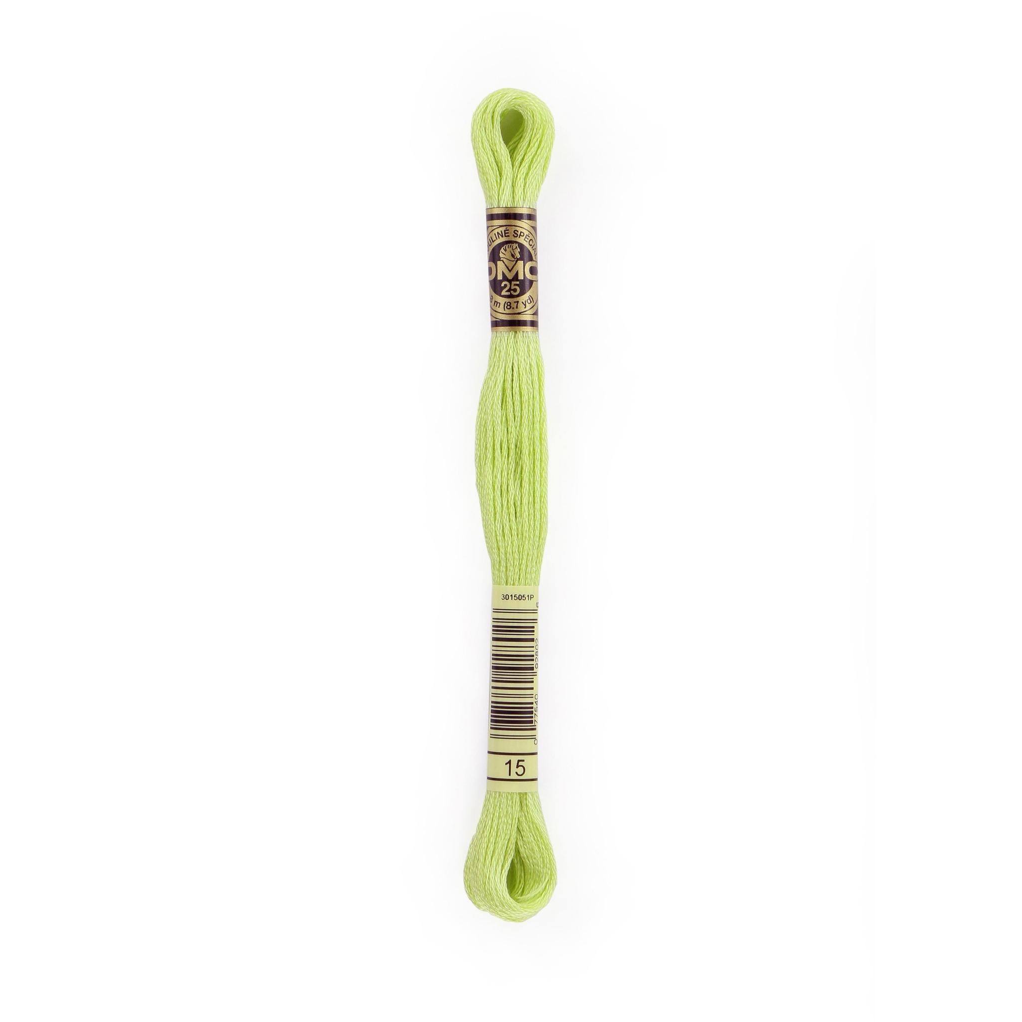 DMC Six-Strand Embroidery Floss - 15 Apple Green