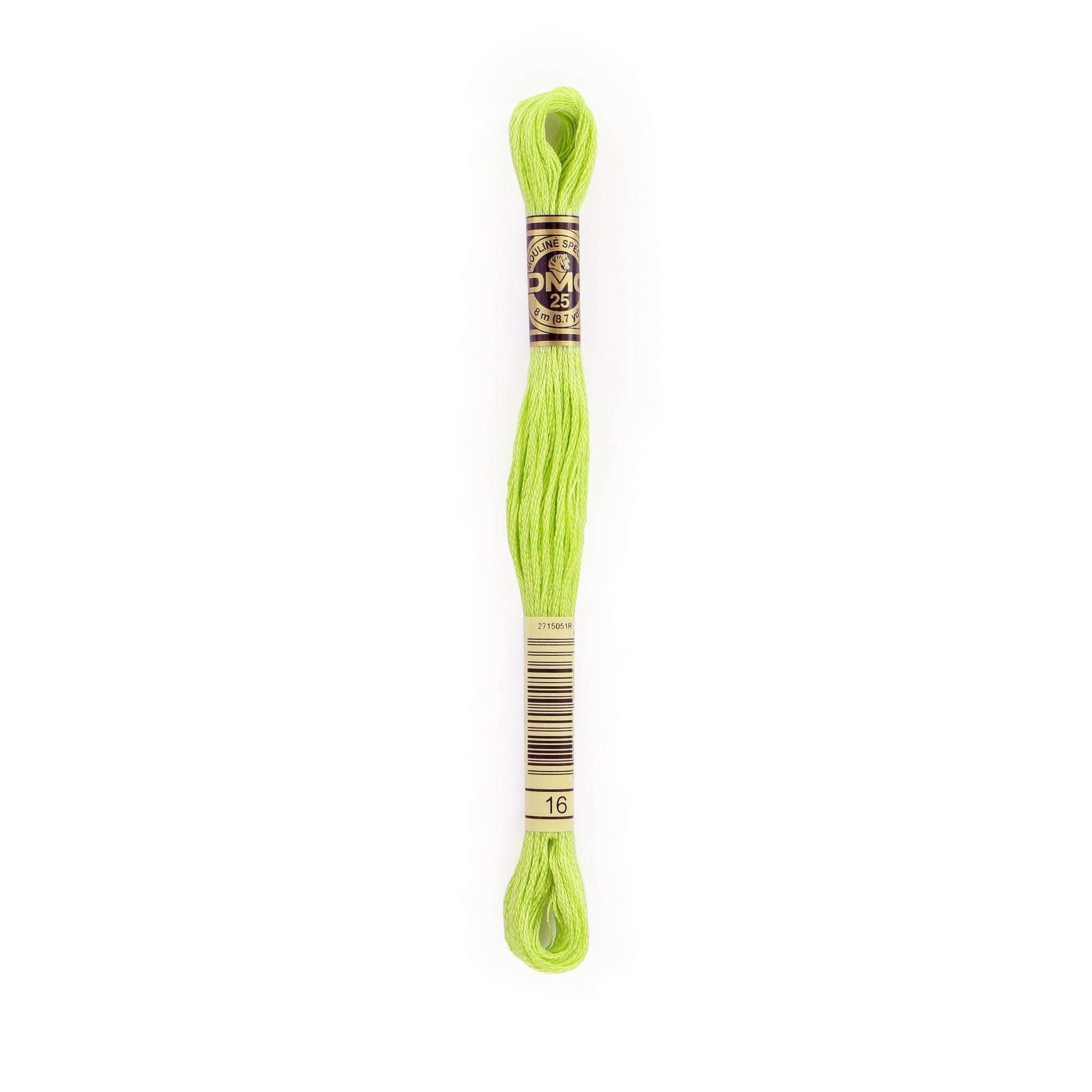 DMC Six-Strand Embroidery Floss - 16 Light Chartreuse