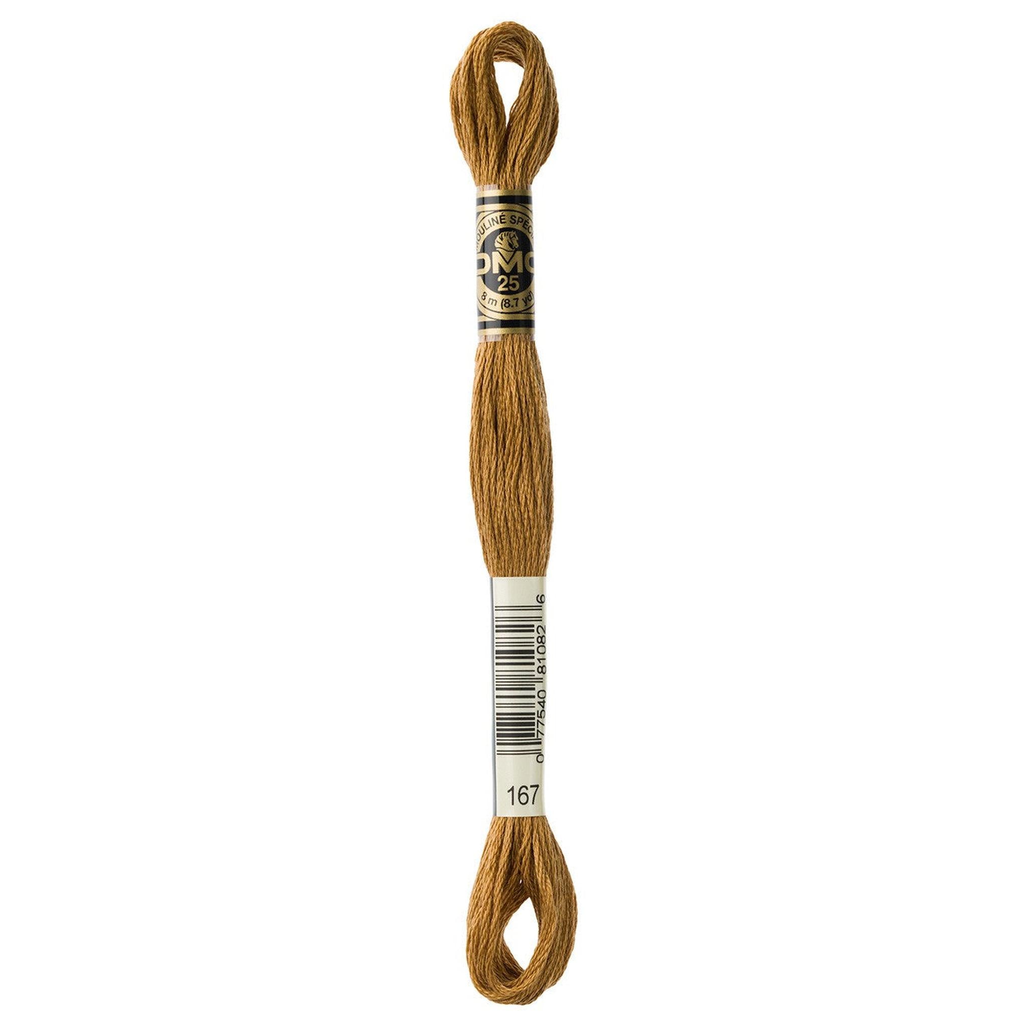 DMC Six-Strand Embroidery Floss - 167 Very Dark Yellow Beige
