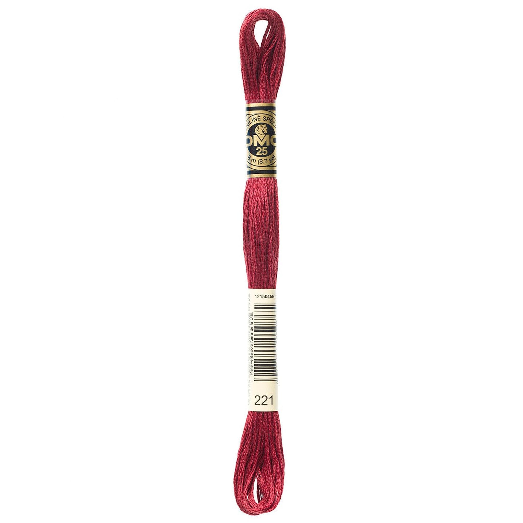 DMC Six-Strand Embroidery Floss - 221 Very Dark Shell Pink