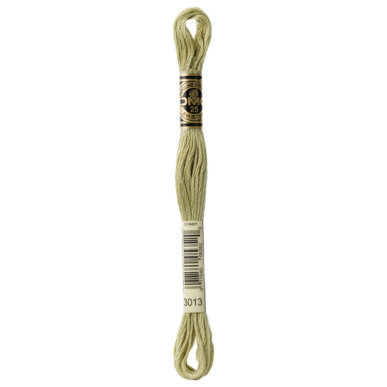 DMC Six-Strand Embroidery Floss - 3013 Light Khaki Green