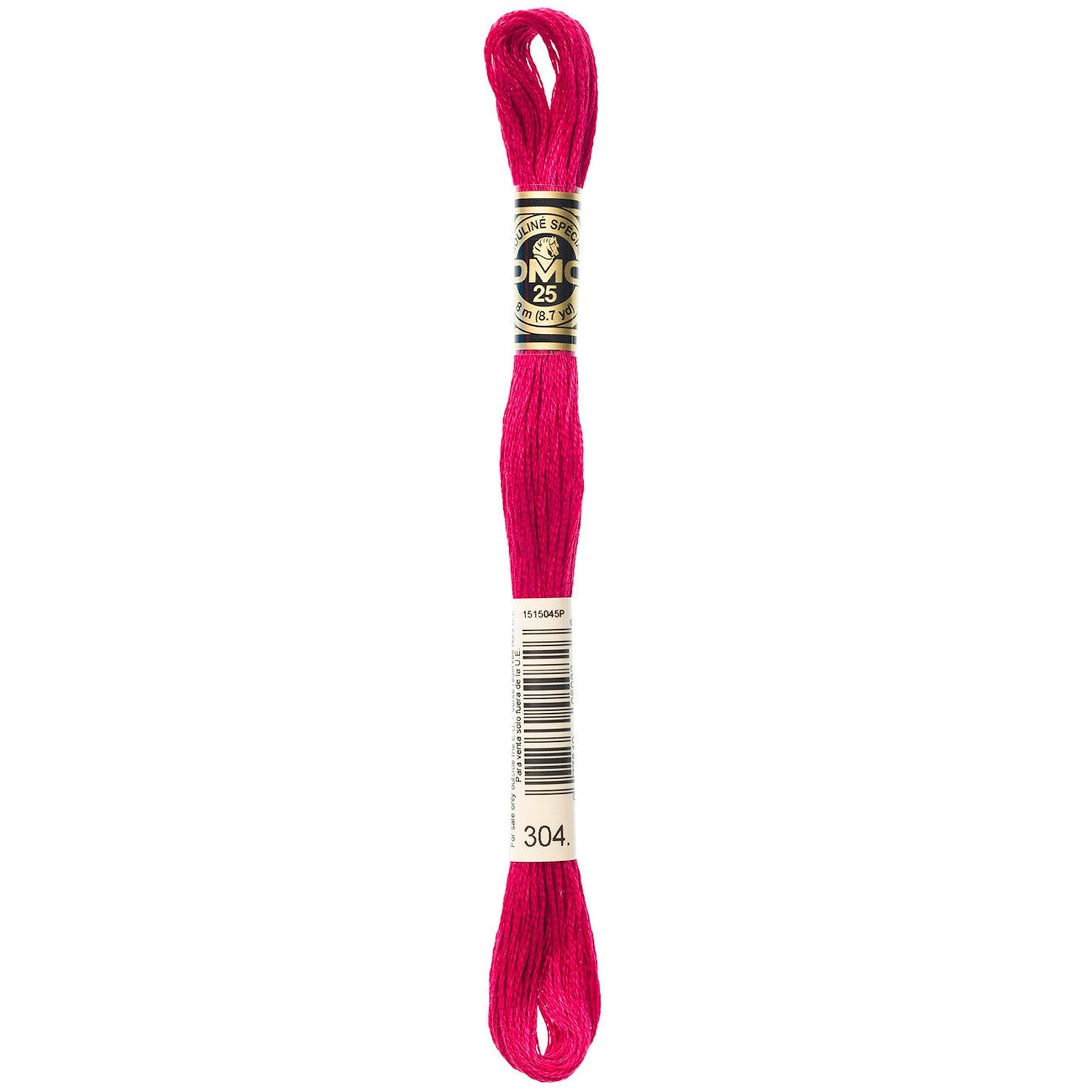 DMC Six-Strand Embroidery Floss - 304 Medium Red
