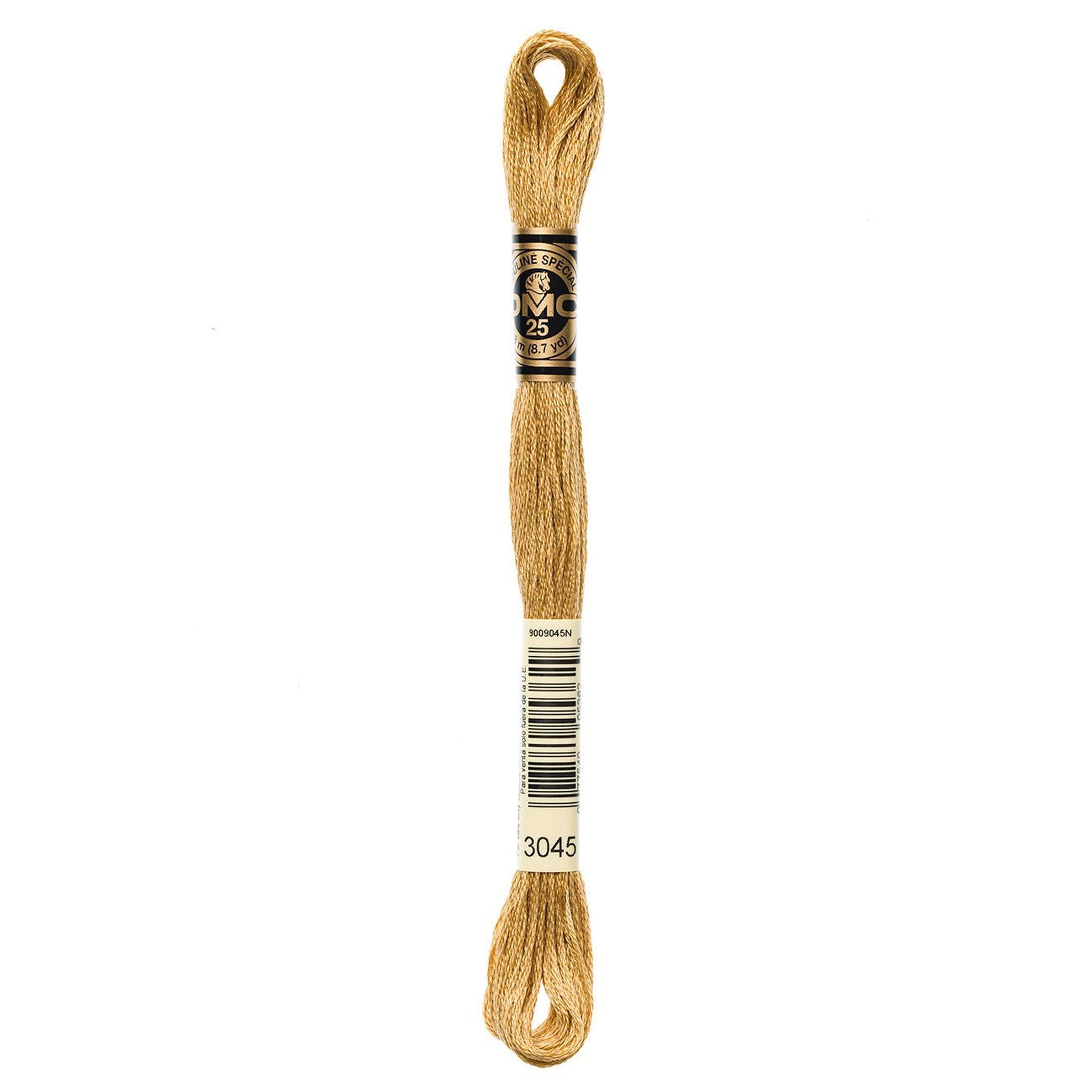 DMC Six-Strand Embroidery Floss - 3045 Dark Yellow Beige