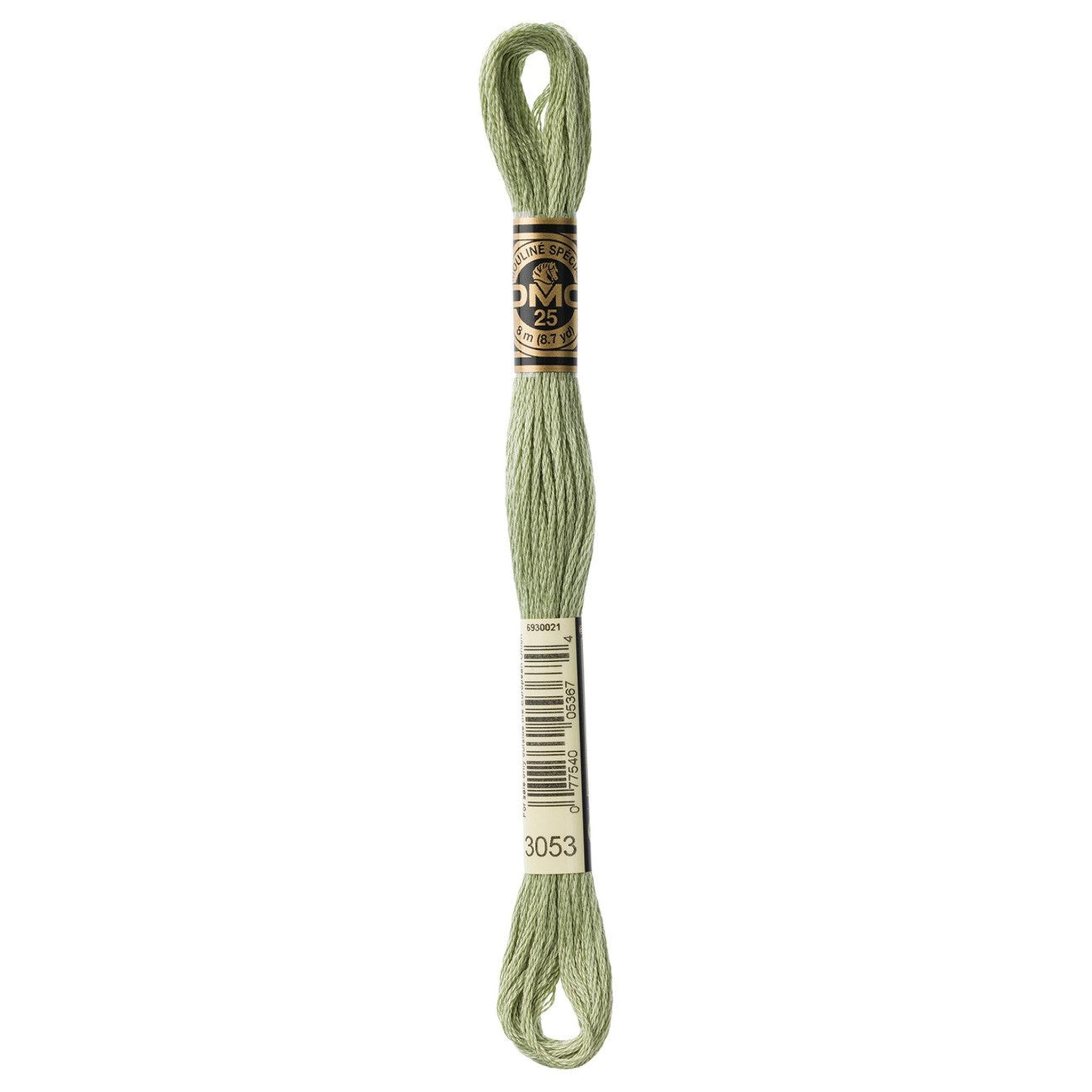DMC Six-Strand Embroidery Floss - 3053 Green Gray