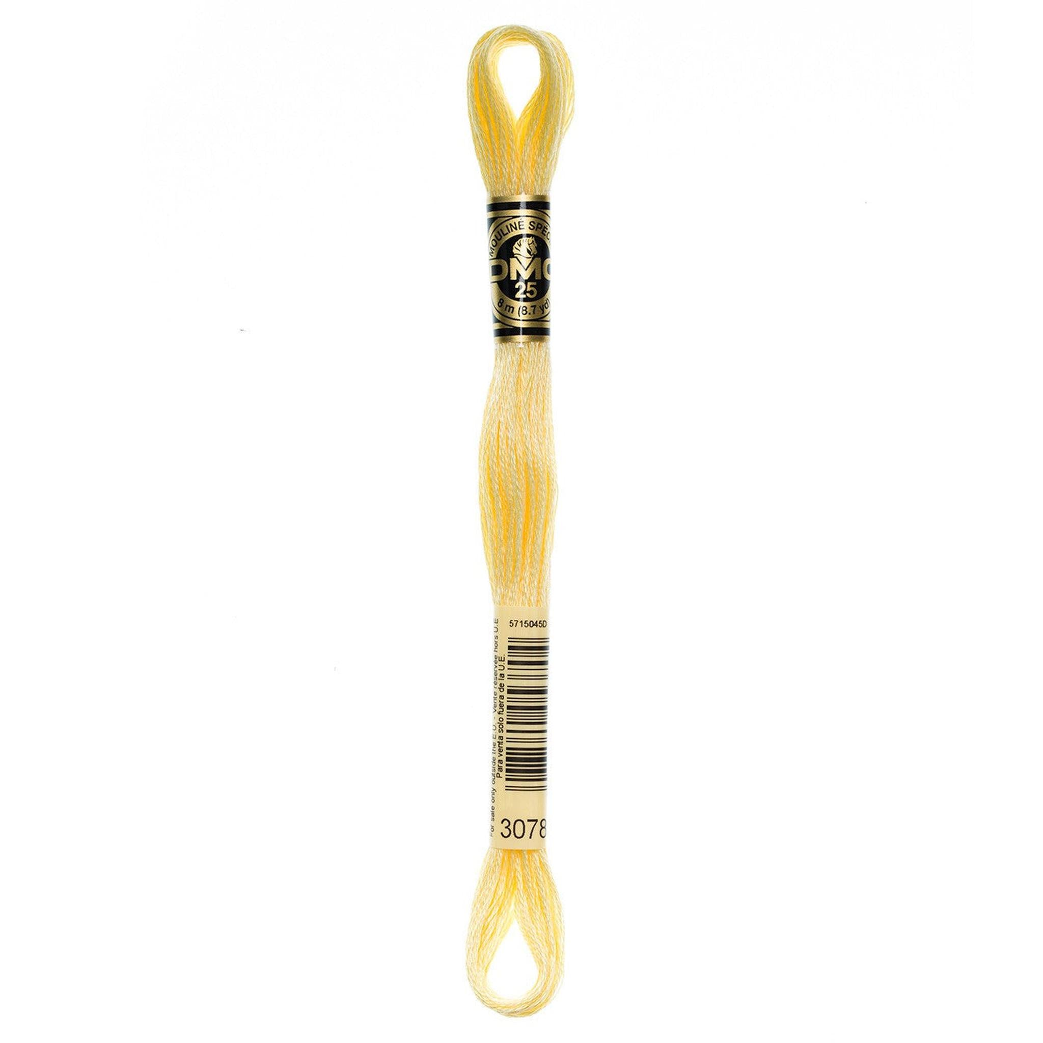 DMC Six-Strand Embroidery Floss - 3078 Very Light Golden Yellow