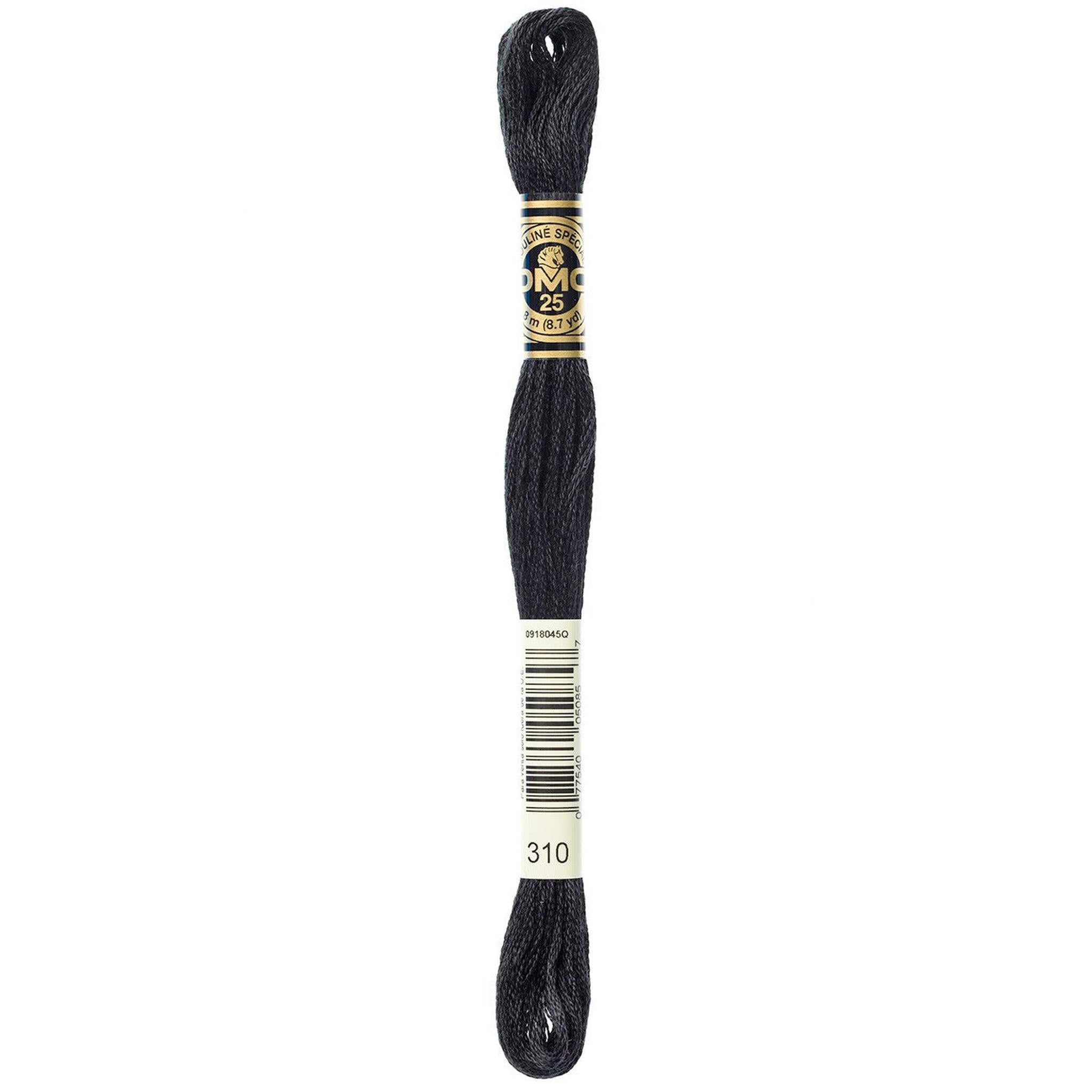 DMC Six-Strand Embroidery Floss - 310 Black