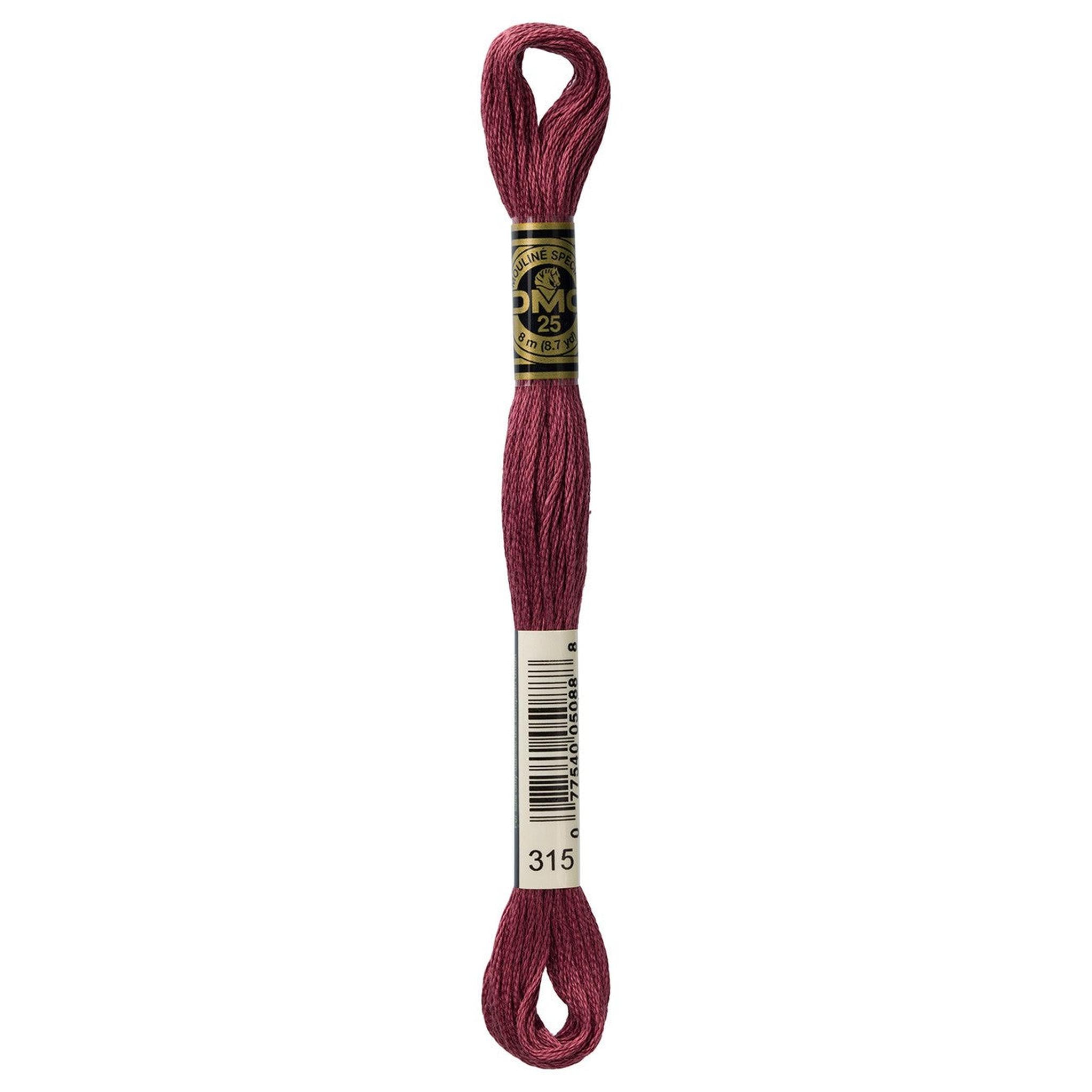 DMC Six-Strand Embroidery Floss - 315 Medium Dark Antique Mauve