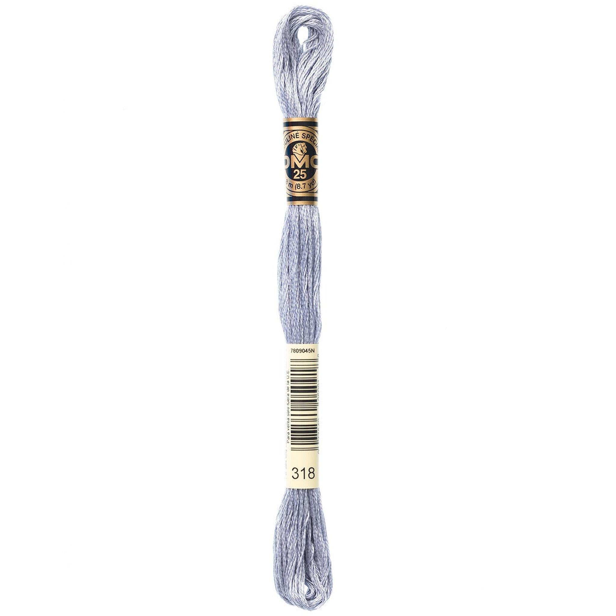 DMC Six-Strand Embroidery Floss - 318 Light Steel Gray