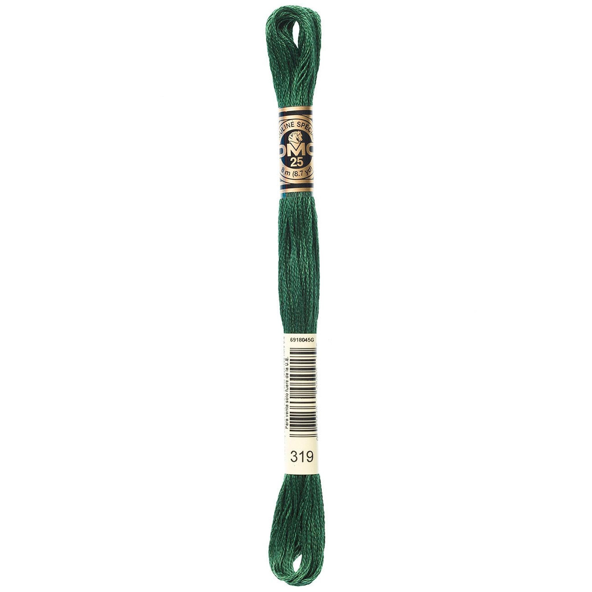 DMC Six-Strand Embroidery Floss - 319 Very Dark Pistachio Green