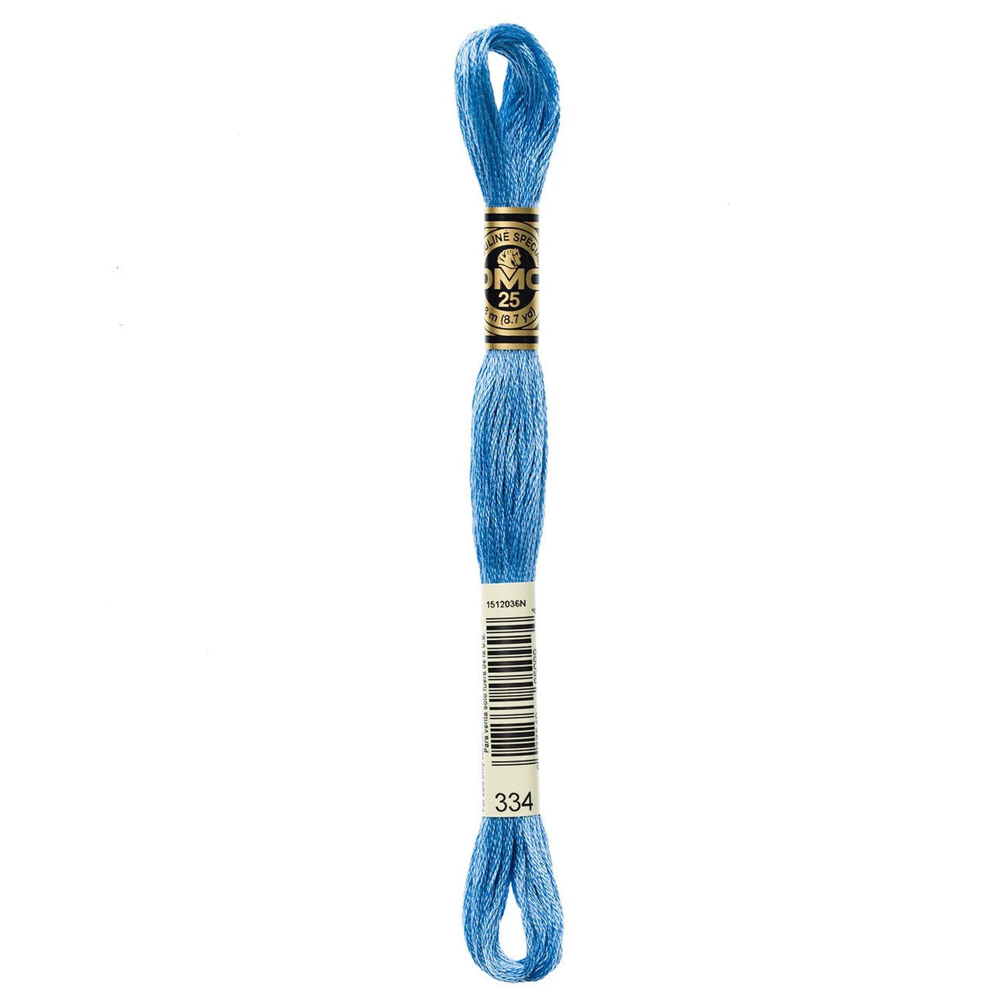 DMC Six-Strand Embroidery Floss - 334 Medium Baby Blue