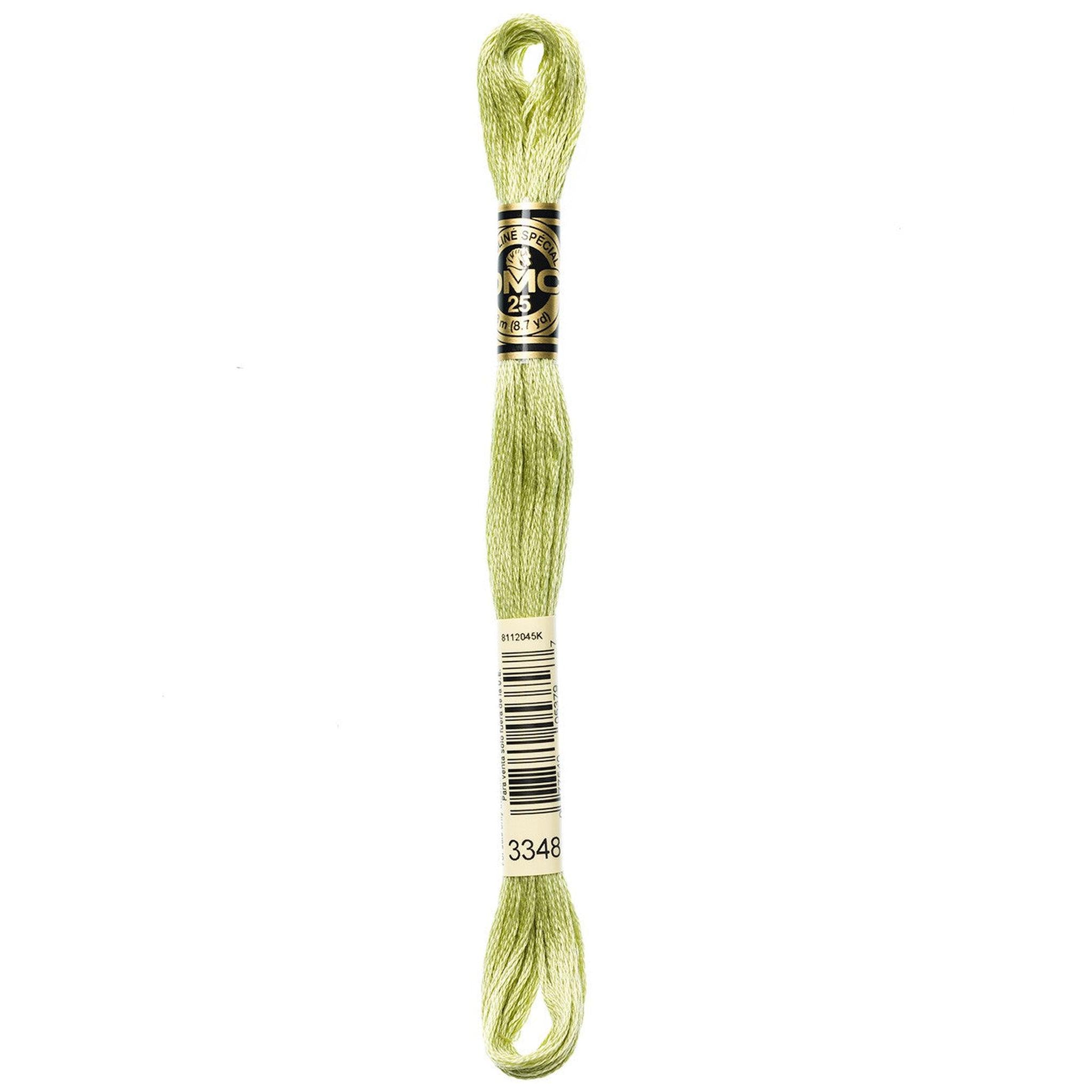 DMC Six-Strand Embroidery Floss - 3348 Light Yellow Green
