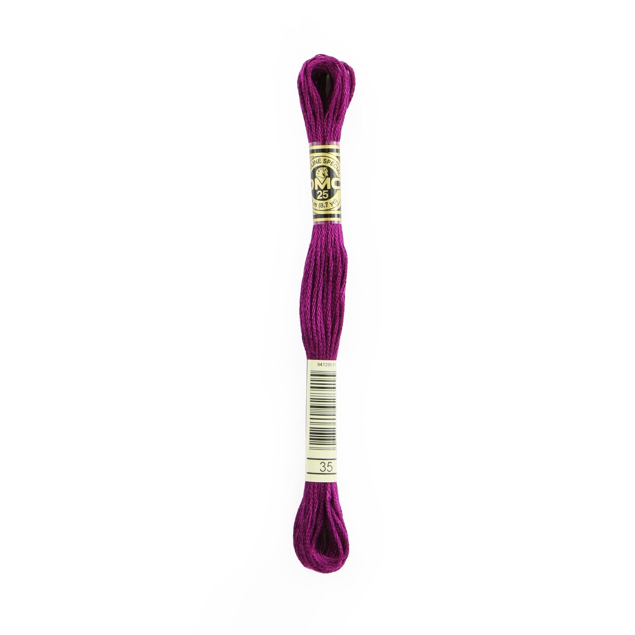 DMC Six-Strand Embroidery Floss - 35 Very Dark Fuchsia