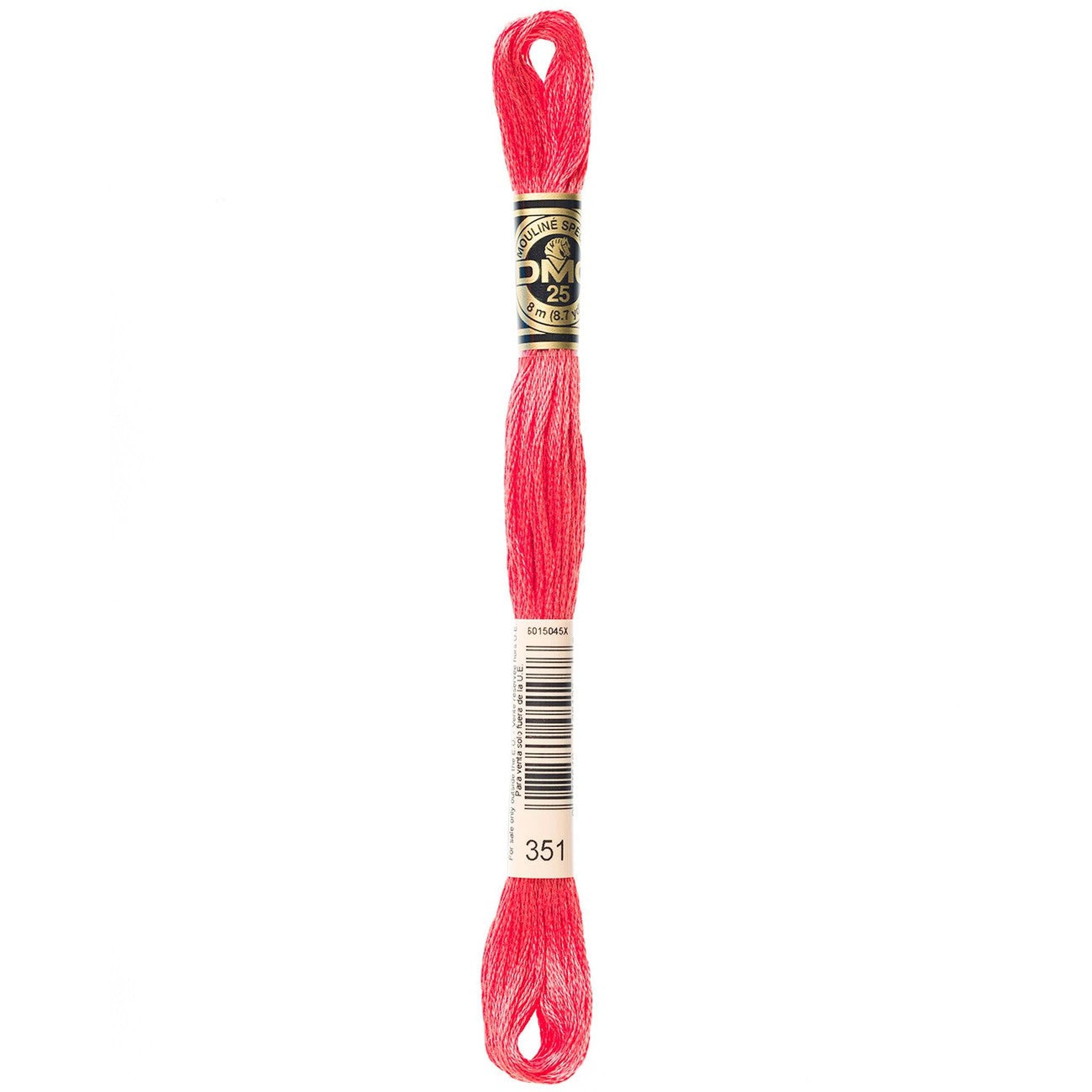 DMC Six-Strand Embroidery Floss - 351 Coral