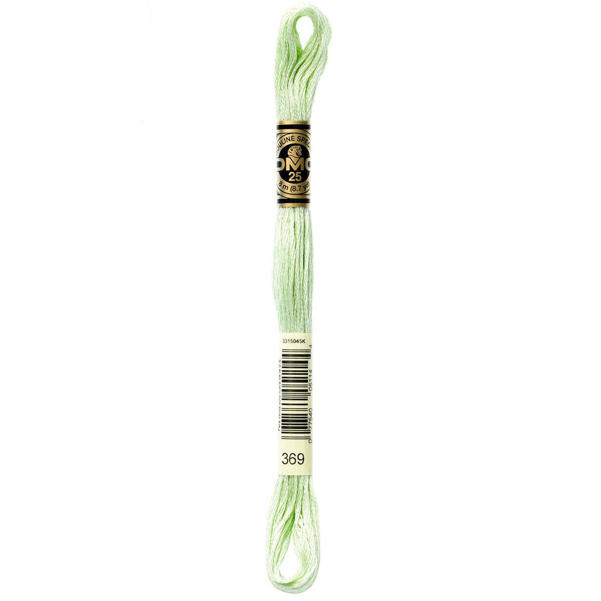 DMC Six-Strand Embroidery Floss - 369 Very Light Pistachio Green