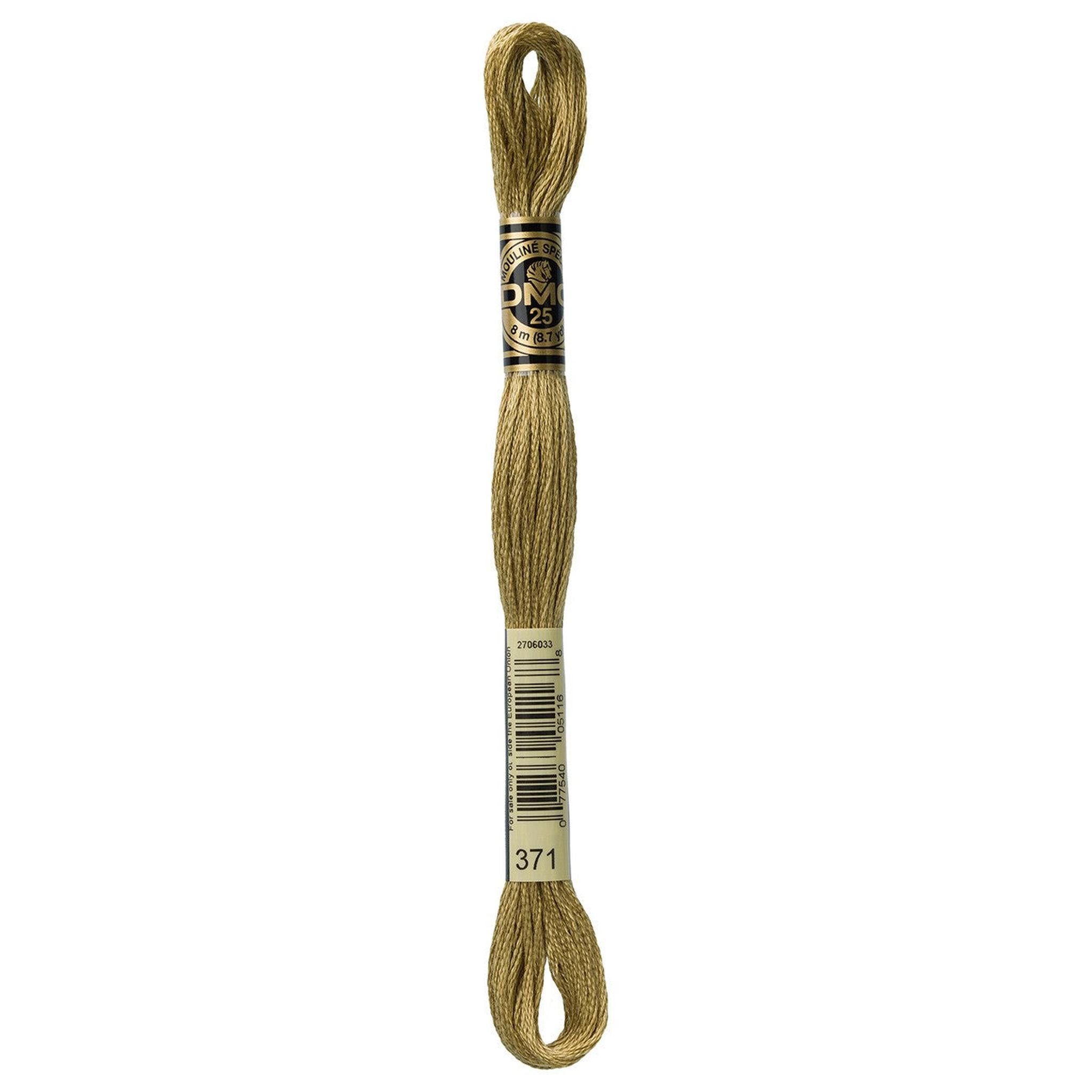 DMC Six-Strand Embroidery Floss - 371 Mustard