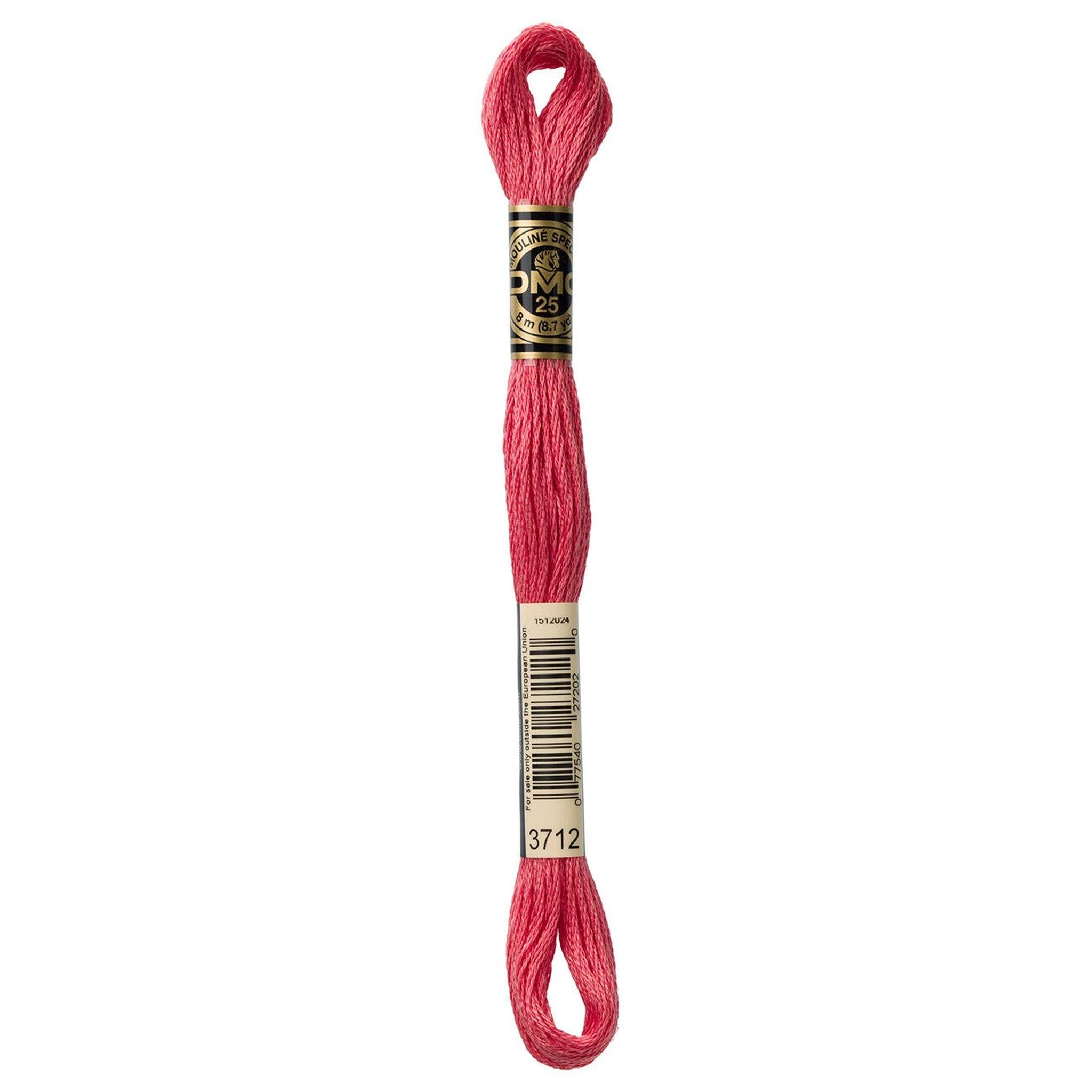 DMC Six-Strand Embroidery Floss - 3712 Medium Salmon