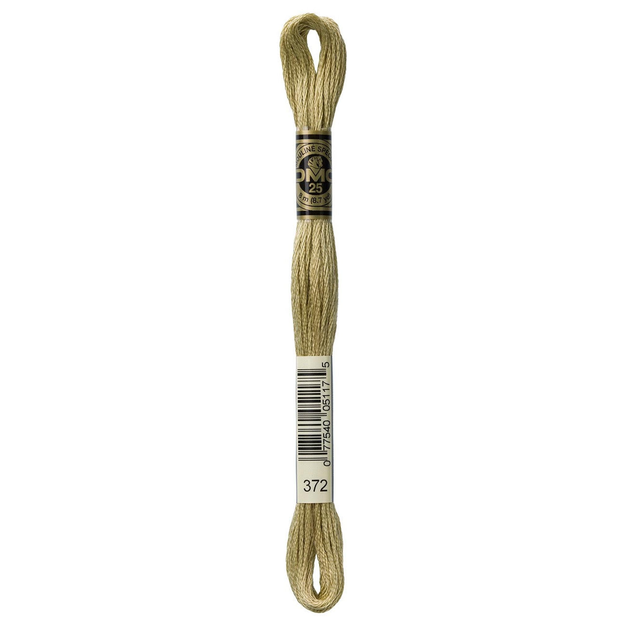 DMC Six-Strand Embroidery Floss - 372 Light Mustard