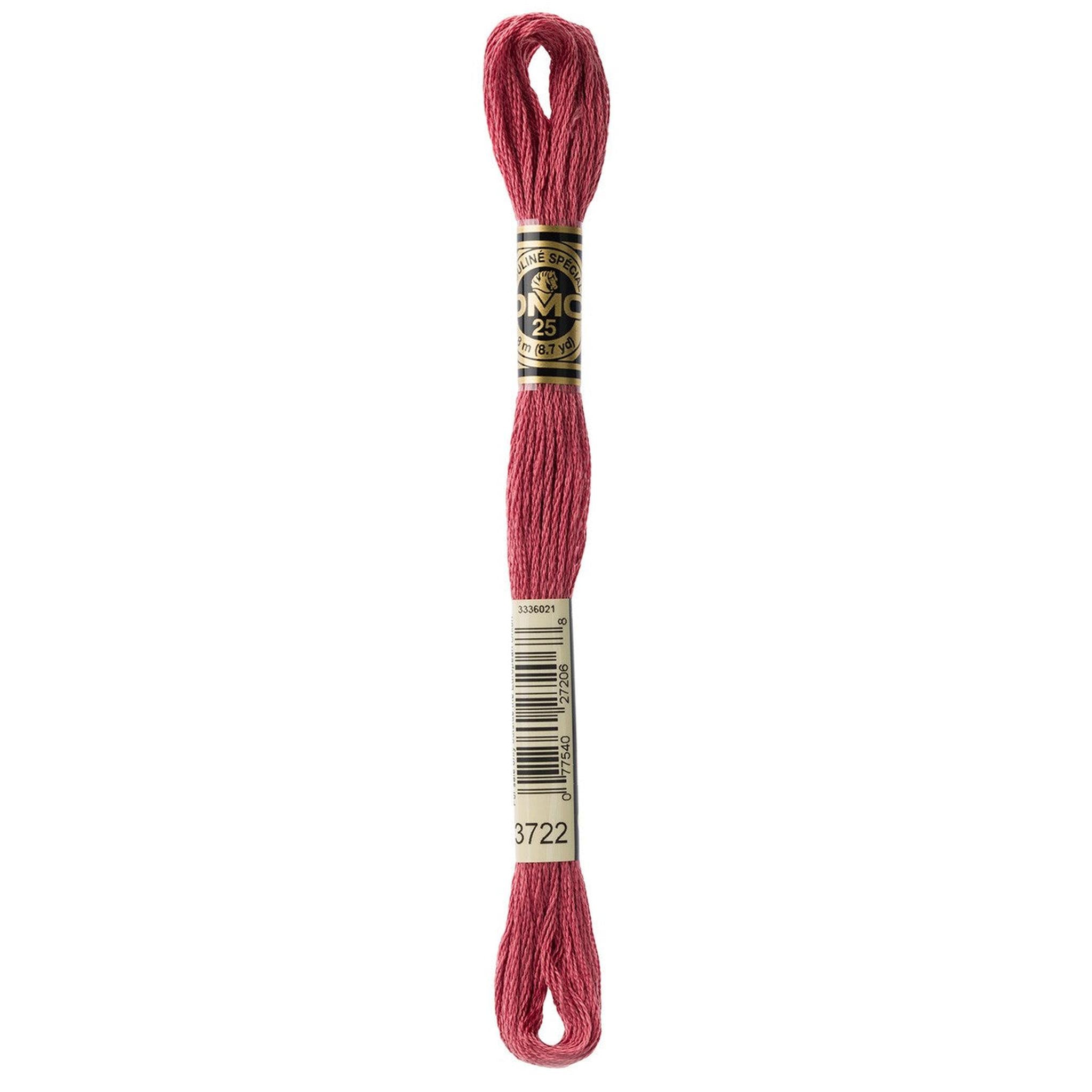 DMC Six-Strand Embroidery Floss - 3722 Medium Shell Pink