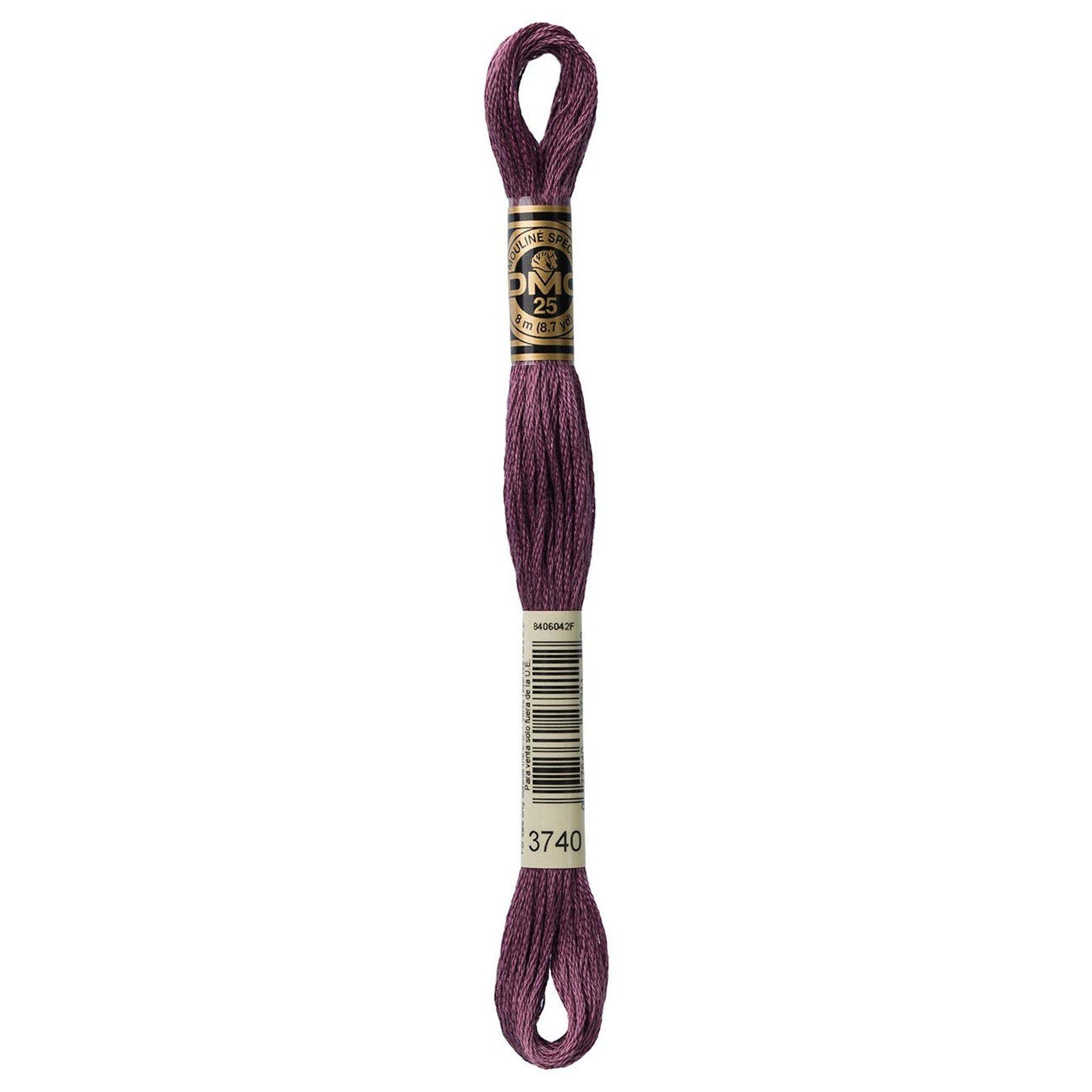 DMC Six-Strand Embroidery Floss - 3740 Dark Antique Violet