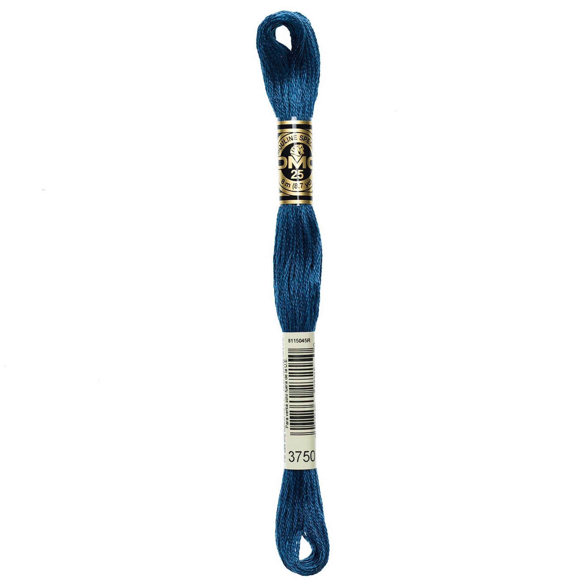 DMC Six-Strand Embroidery Floss - 3750 Very Dark Antique Blue