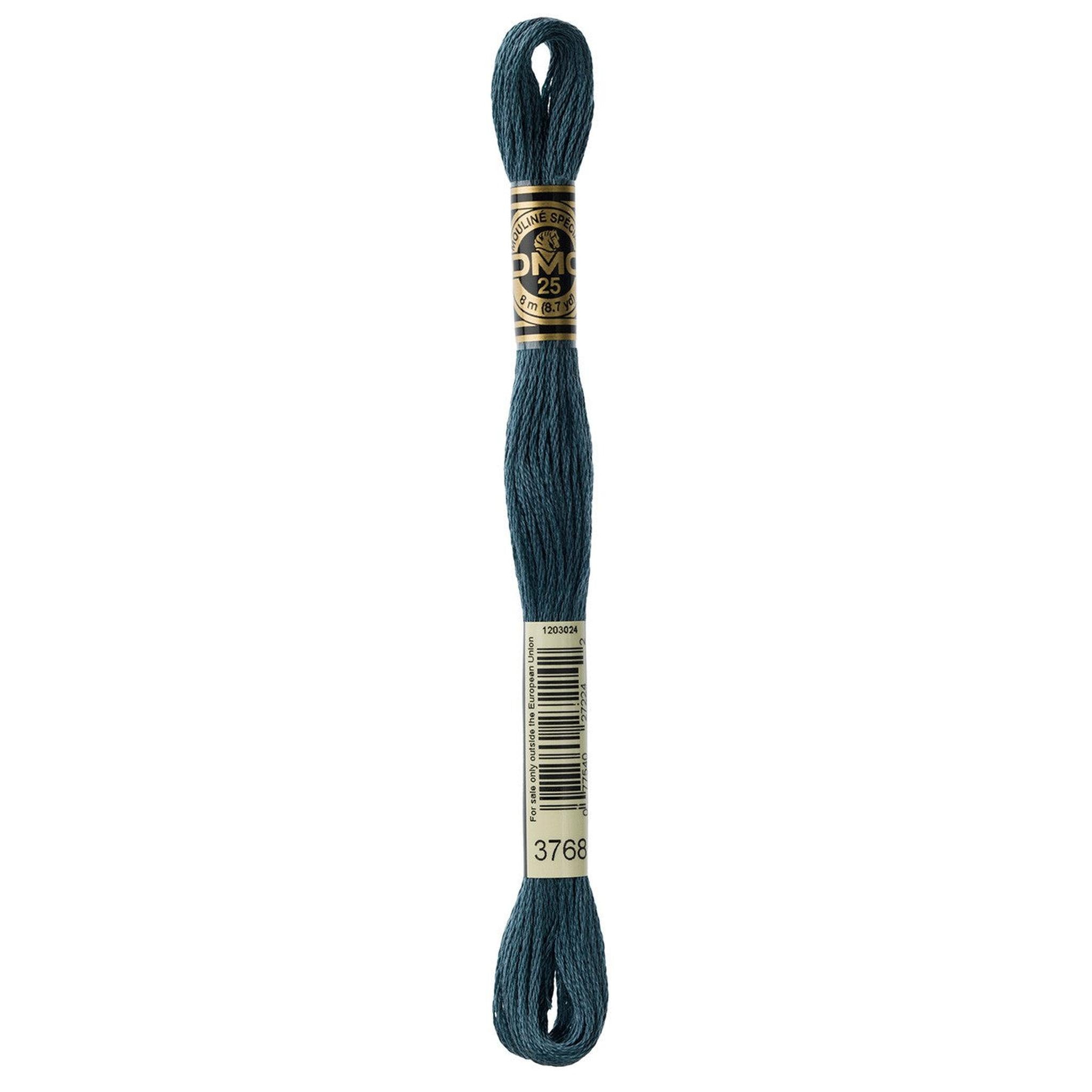 DMC Six-Strand Embroidery Floss - 3768 Dark Gray Green