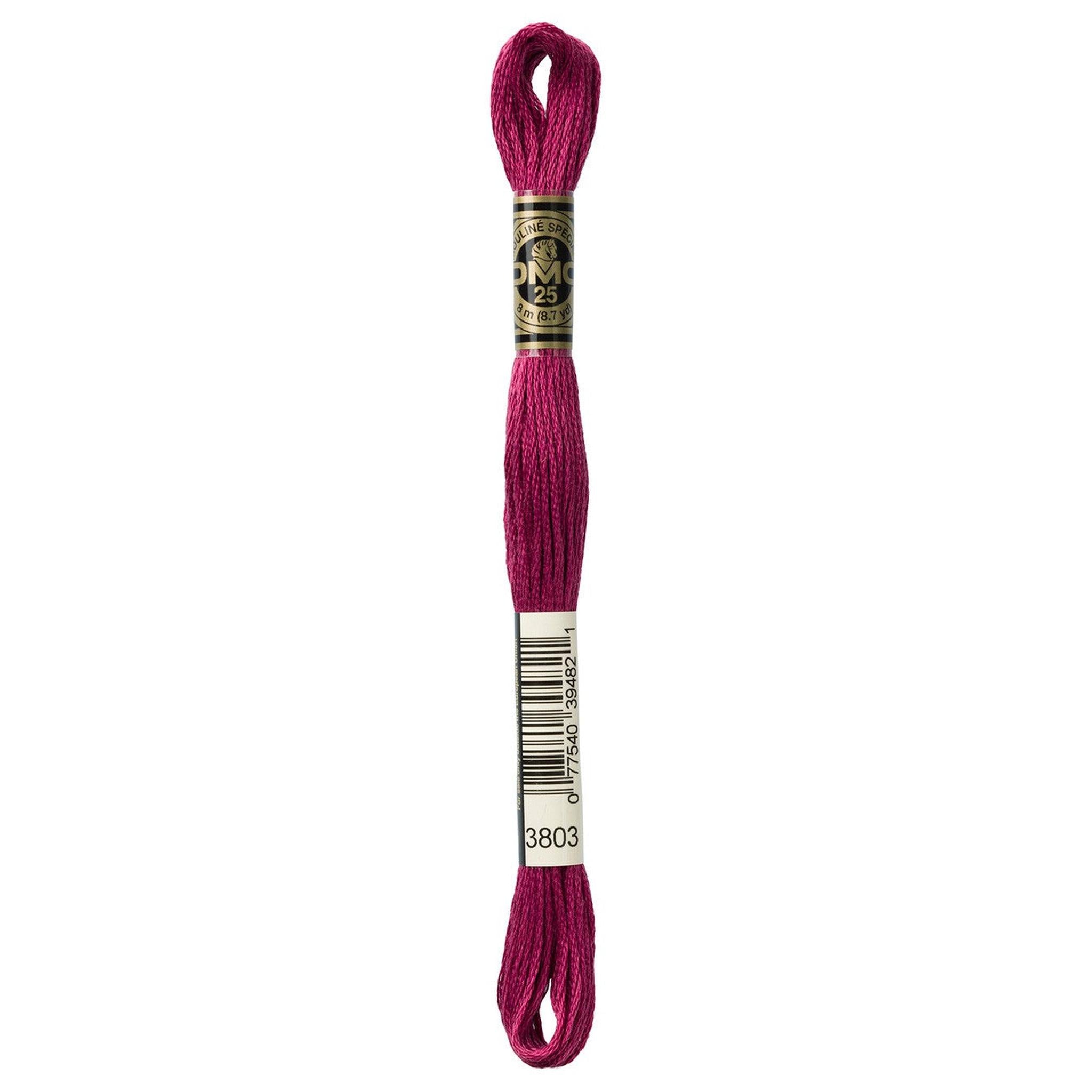 DMC Six-Strand Embroidery Floss - 3803 Dark Mauve