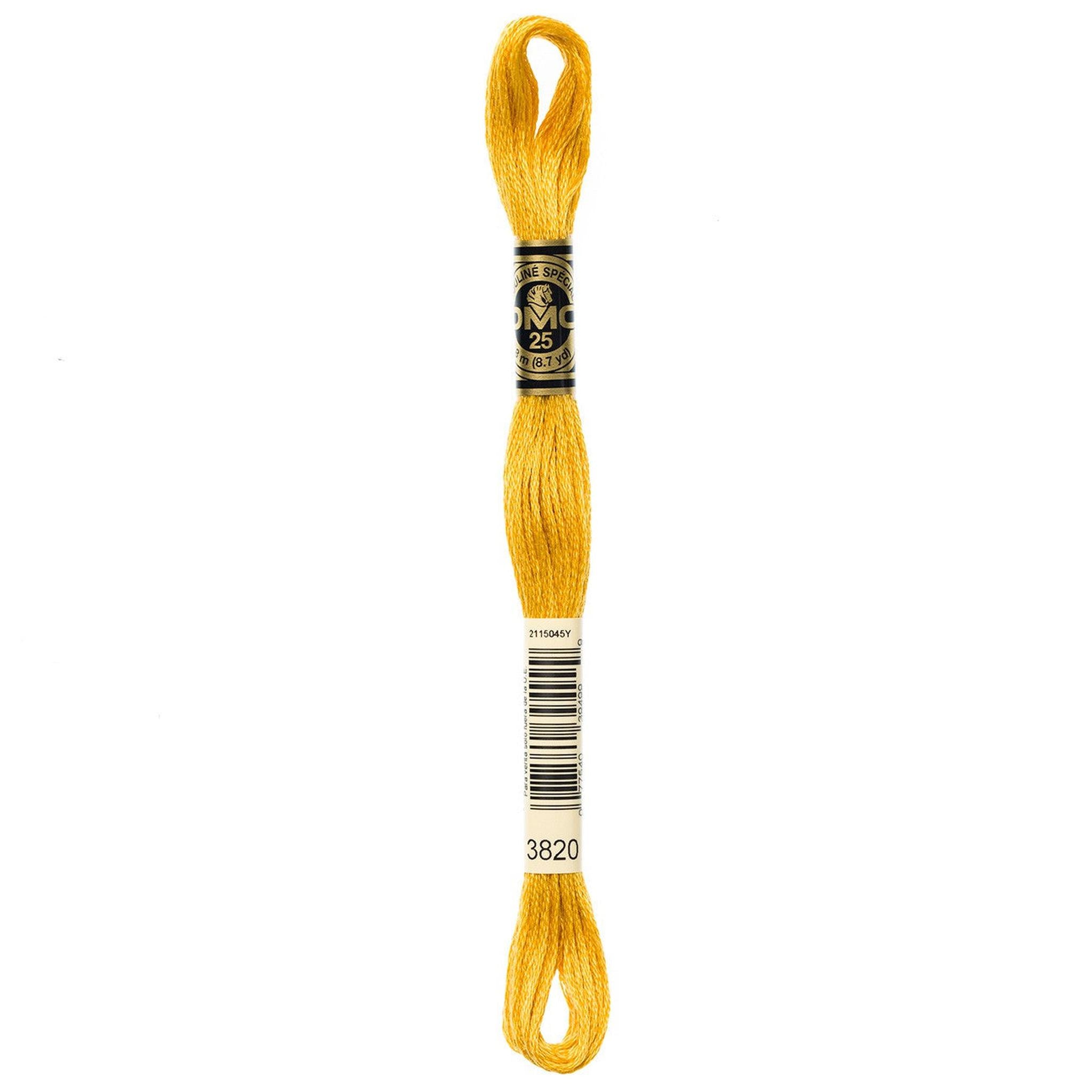 DMC Six-Strand Embroidery Floss - 3820 Dark Straw