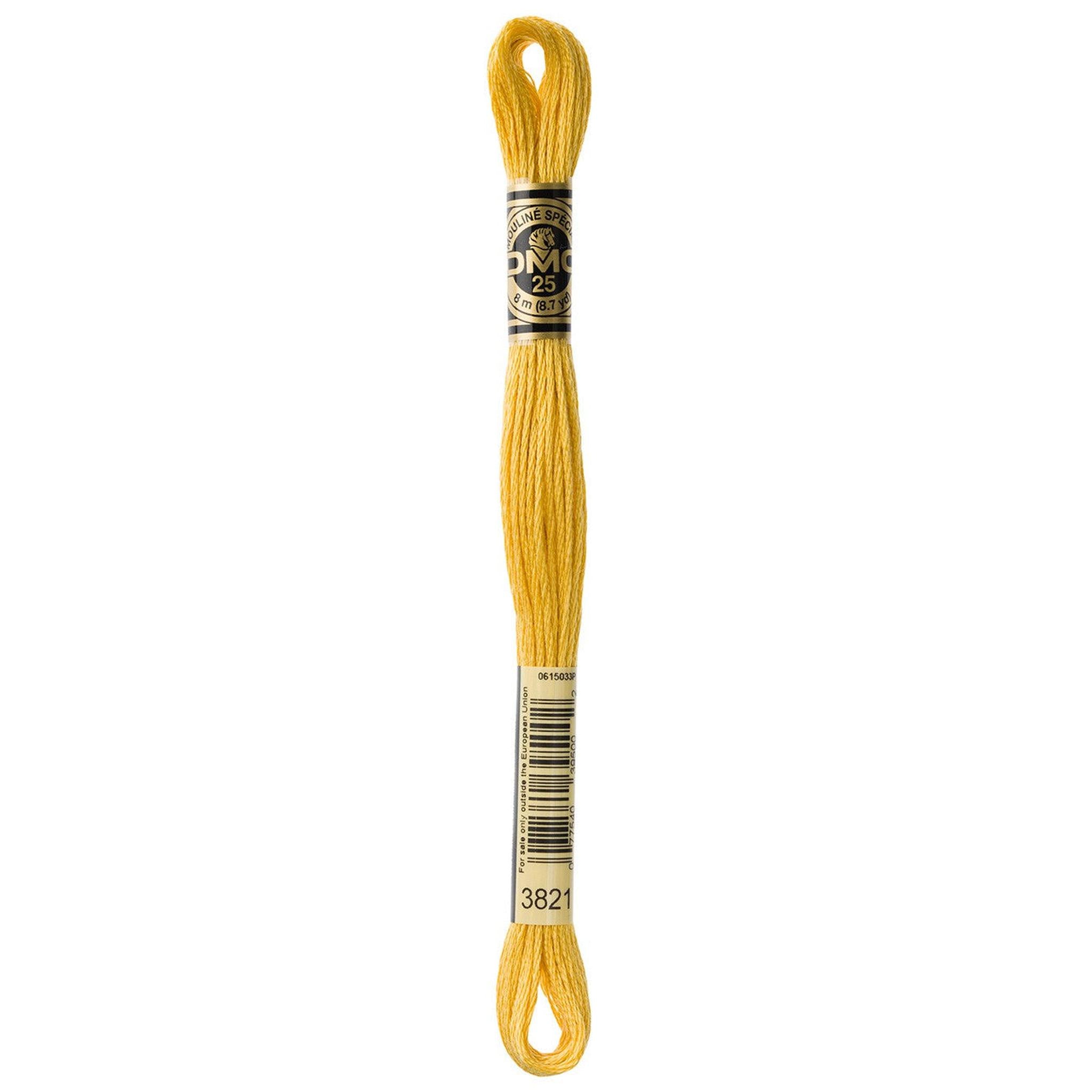 DMC Six-Strand Embroidery Floss - 3821 Straw