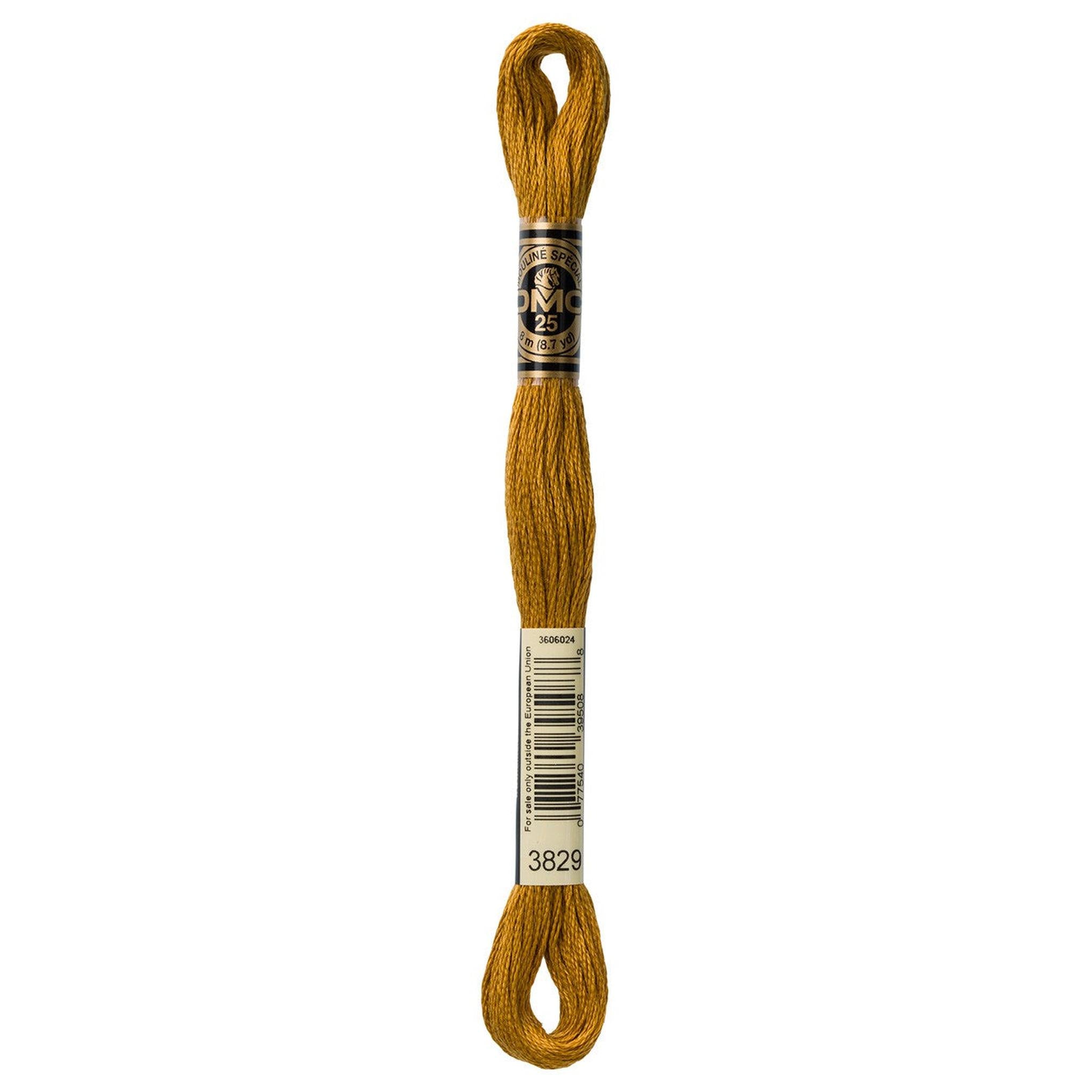DMC Six-Strand Embroidery Floss - 3829 Very Dark Old Gold