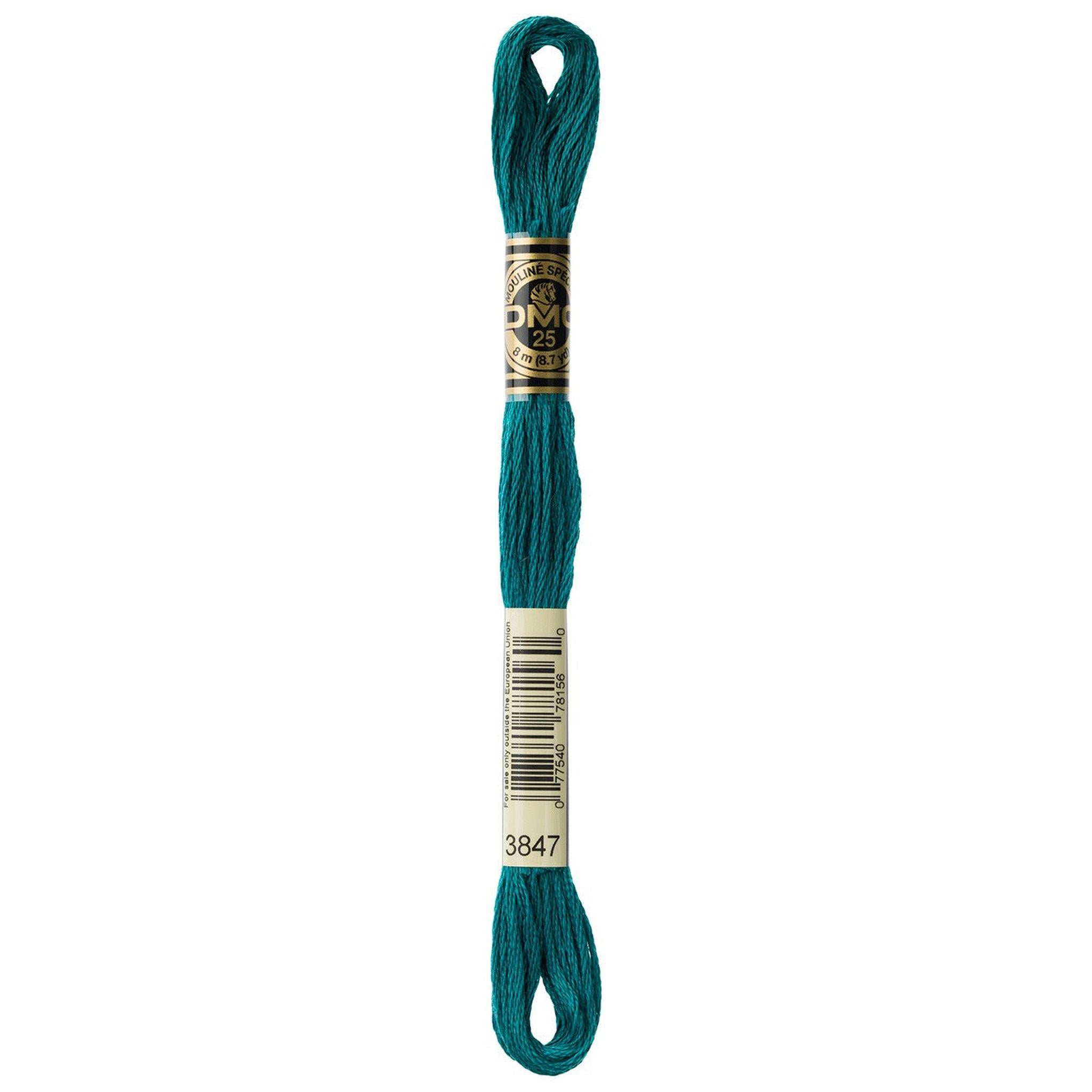 DMC Six-Strand Embroidery Floss - 3847 Dark Teal Green
