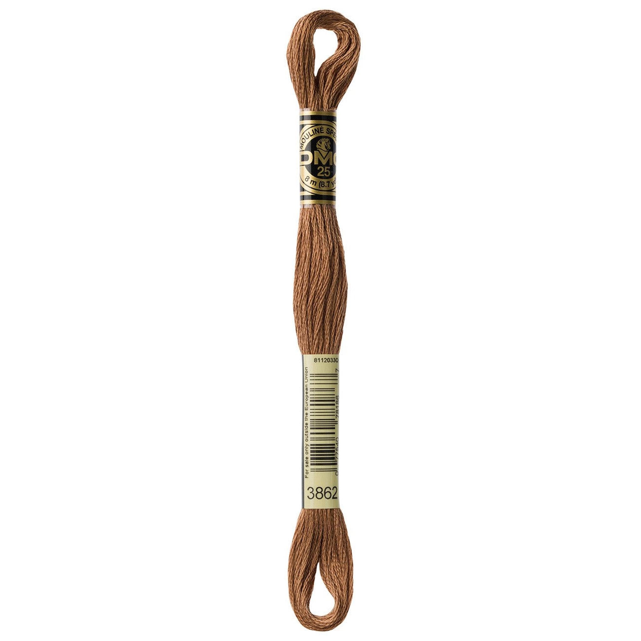 DMC Six-Strand Embroidery Floss - 3862 Dark Mocha Beige